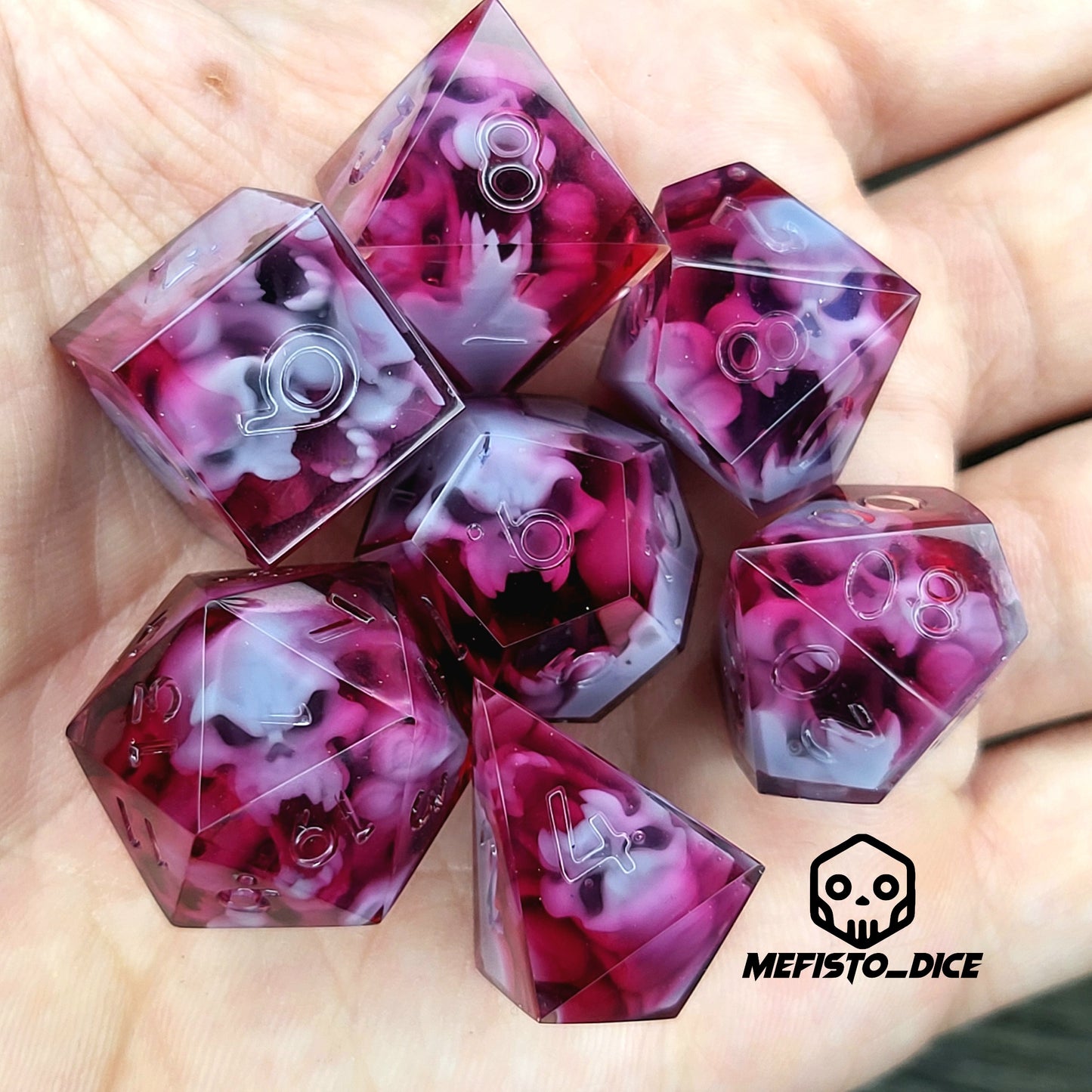 Dnd Dice set for role playing for Dungeons and Dragons