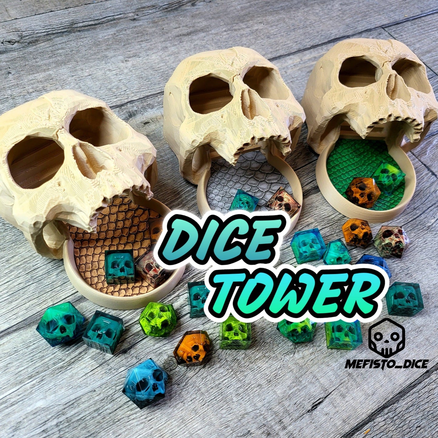 Dice tower for dice rolling for role-playing games