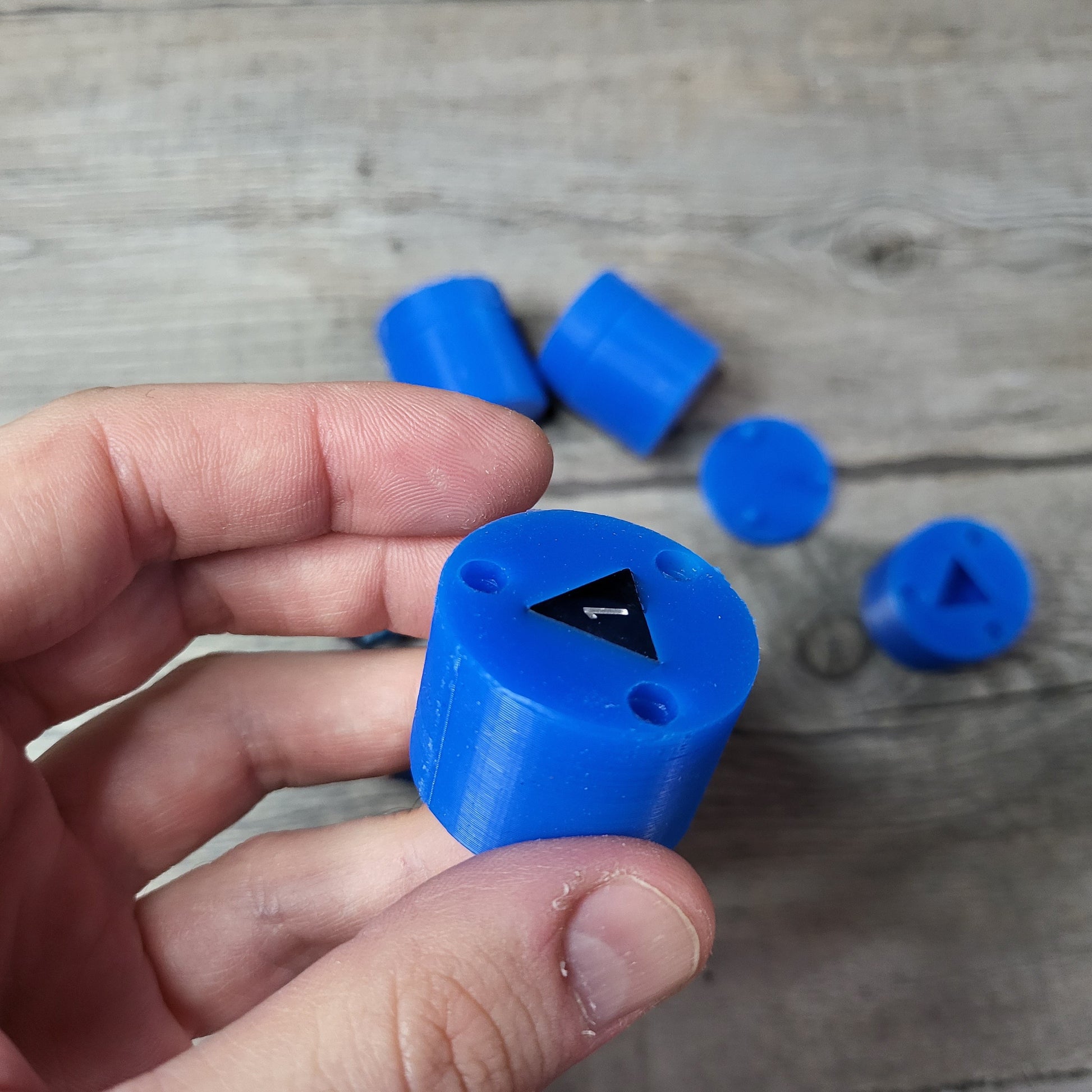 Silicone mold to create resin dice for role-playing games
