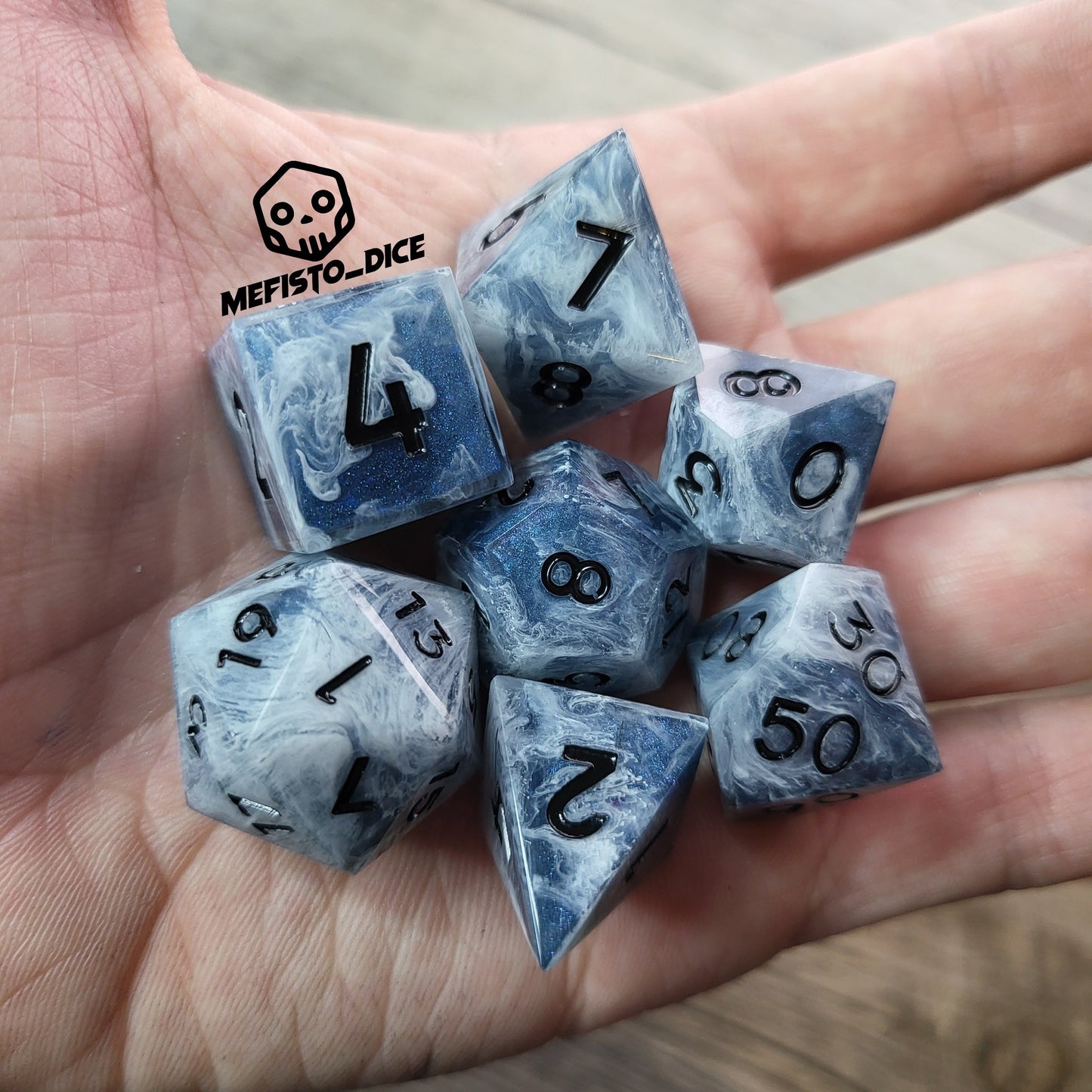 Dice set for role playing for Dungeons and Dragons