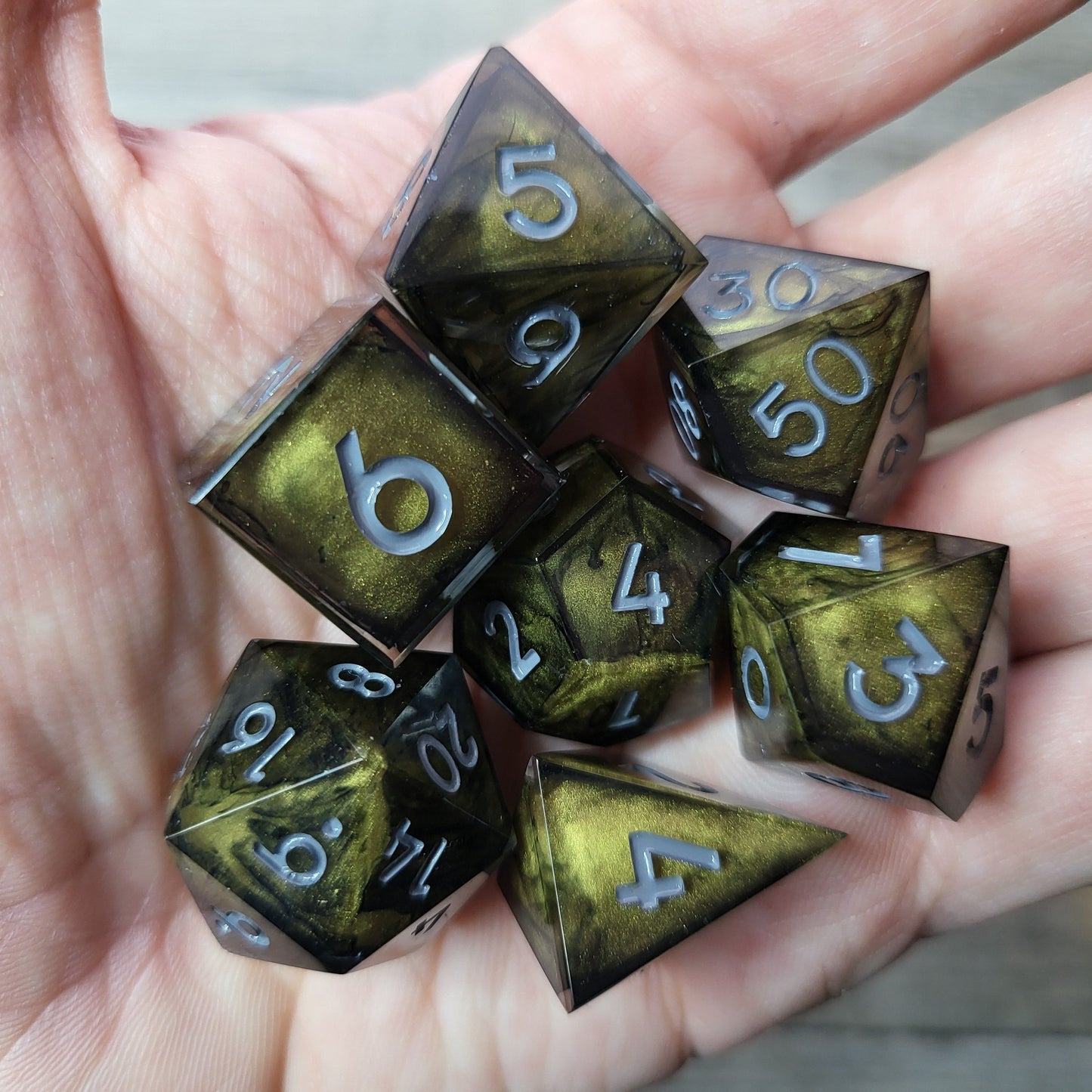 Dice set for role playing for Dungeons and Dragons
