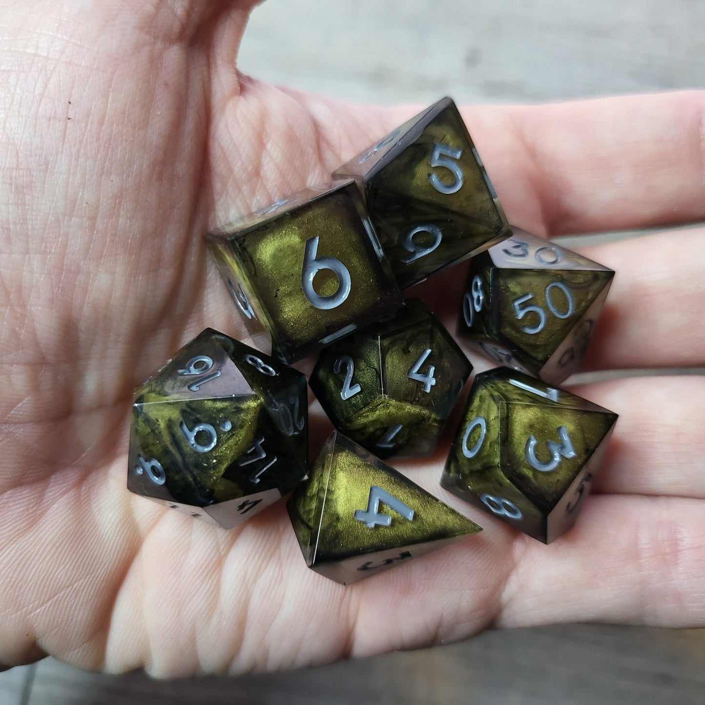 Dice set for role playing for Dungeons and Dragons