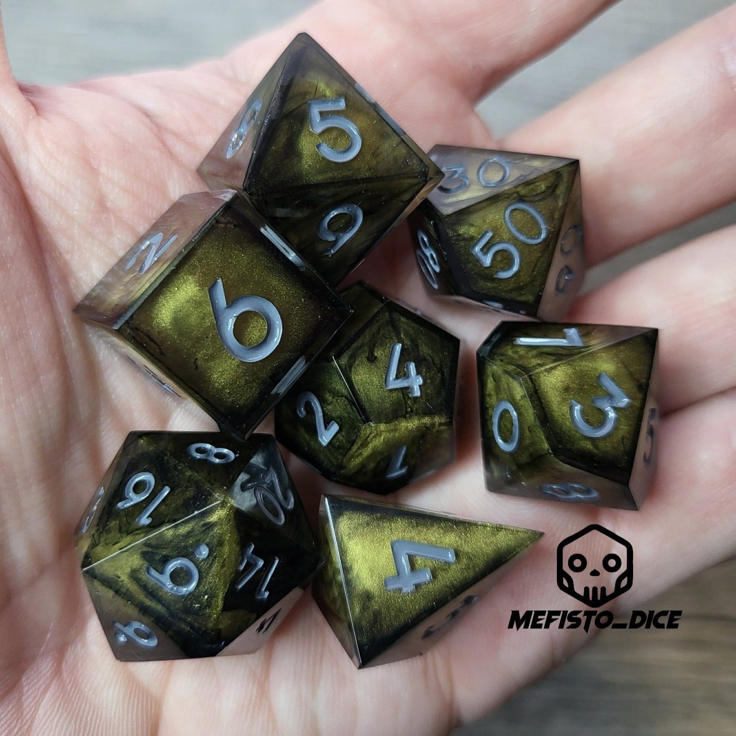 Dice set for role playing for Dungeons and Dragons