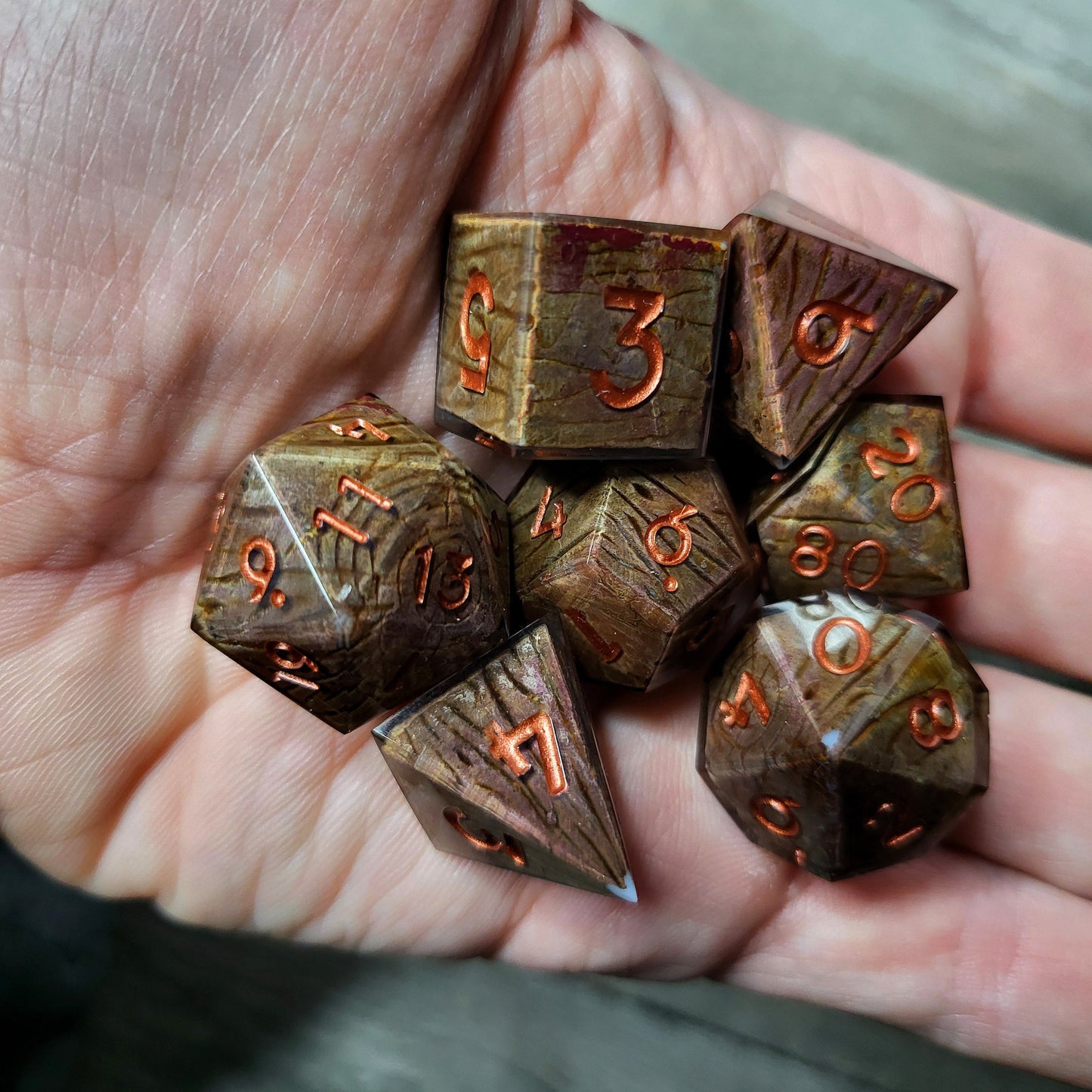 Dice set for role playing for Dungeons and Dragons