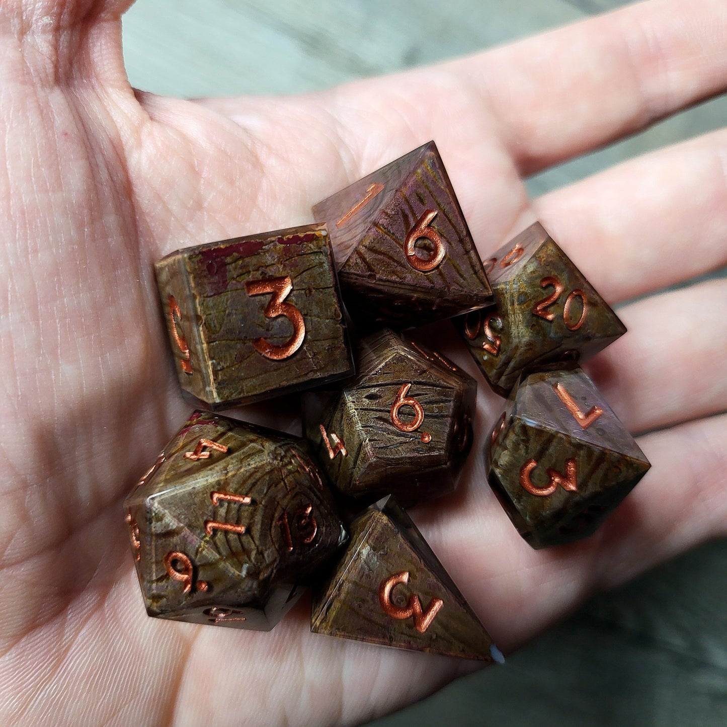 Dice set for role playing for Dungeons and Dragons
