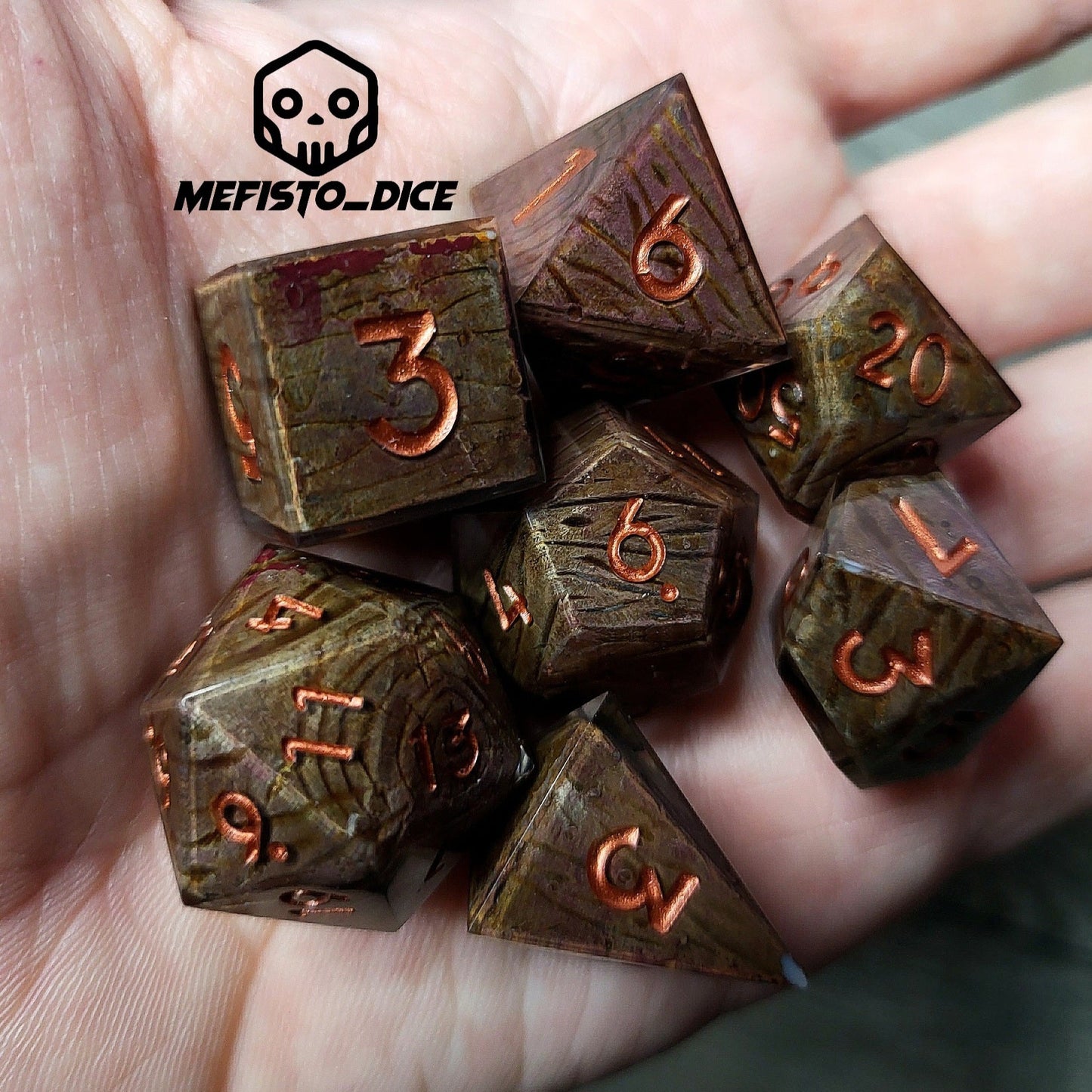 Dice set for role playing for Dungeons and Dragons