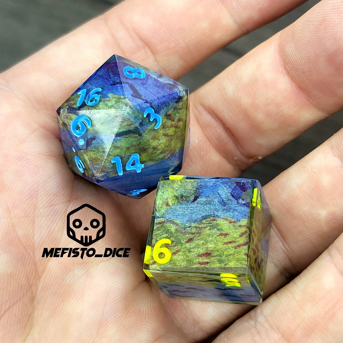 Dnd Dice set for role playing for Dungeons and Dragons