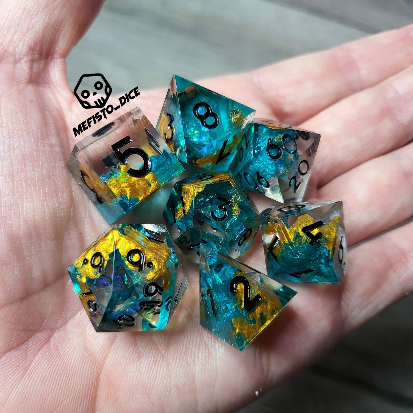 Dice set for role playing for Dungeons and Dragons