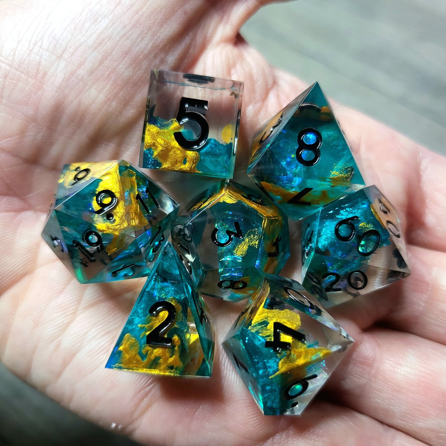 Dice set for role playing for Dungeons and Dragons