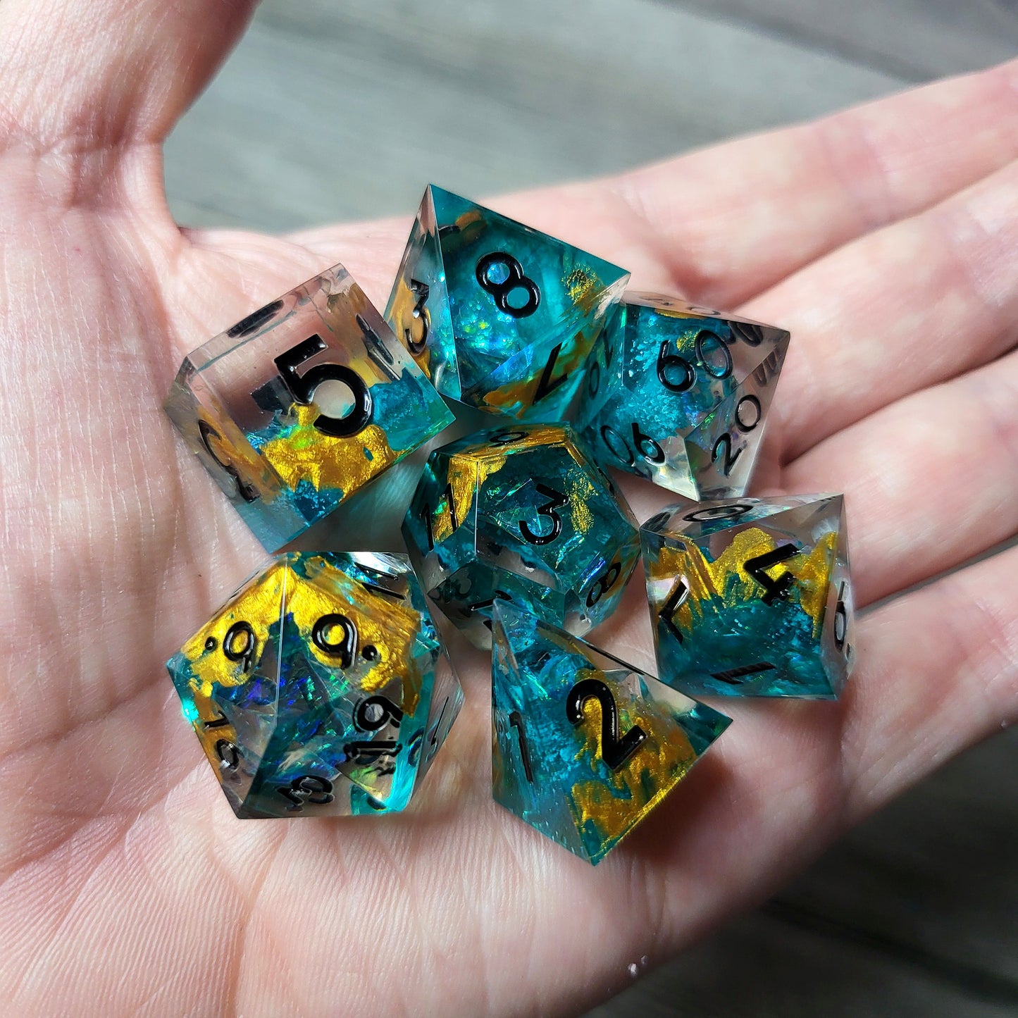 Dice set for role playing for Dungeons and Dragons