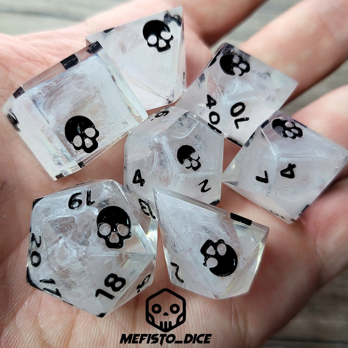 Dnd Dice set for role playing for Dungeons and Dragons