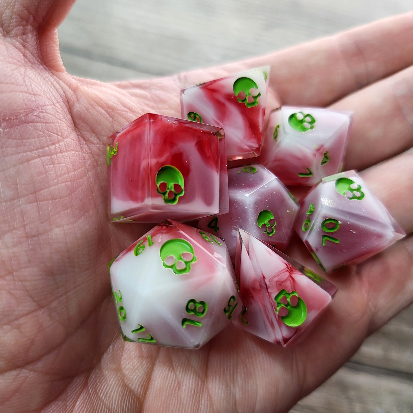 Dnd Dice set for role playing for Dungeons and Dragons