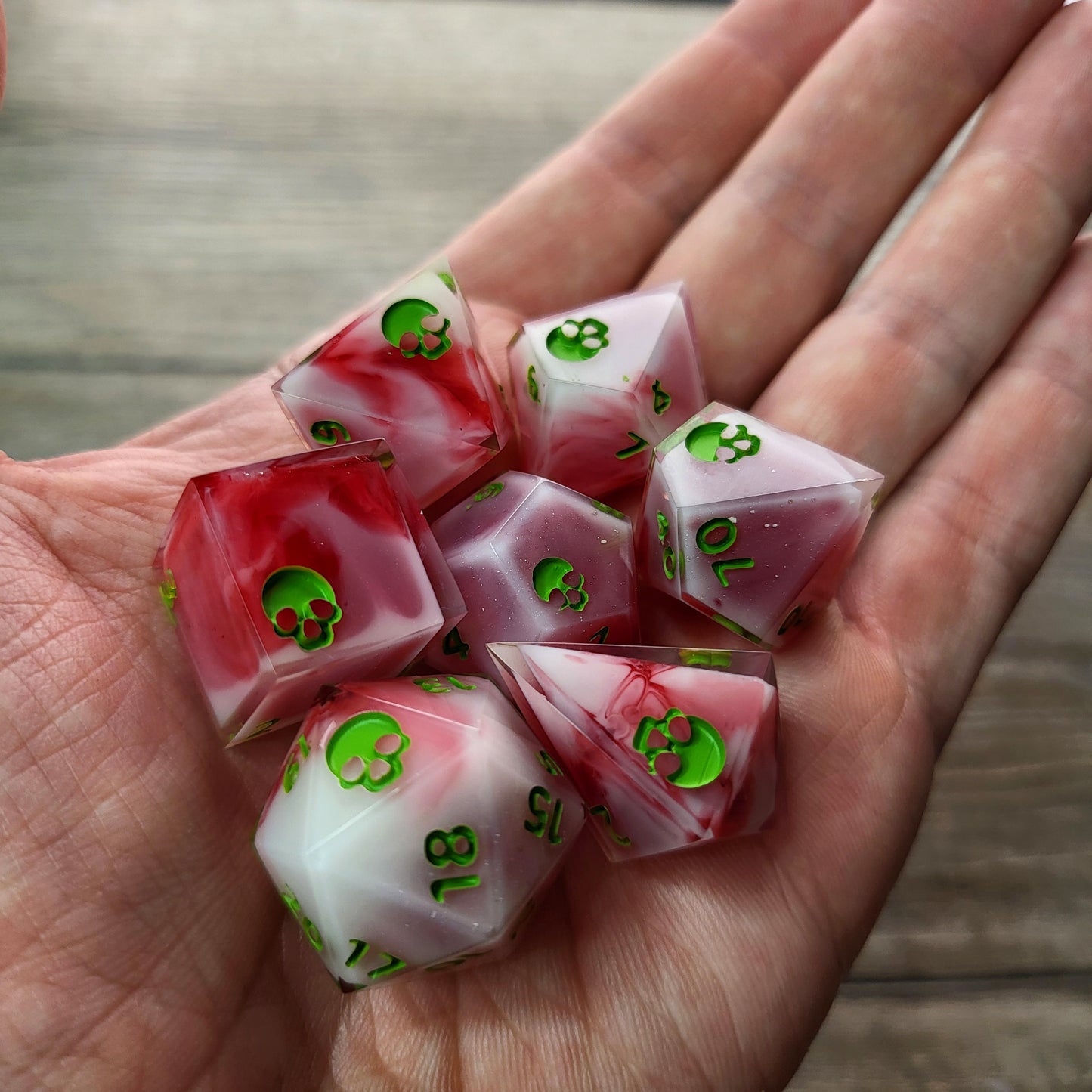 Dnd Dice set for role playing for Dungeons and Dragons
