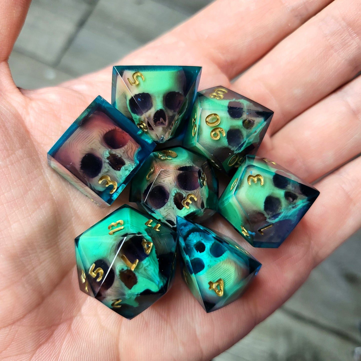 Dnd Dice set for role playing for Dungeons and Dragons