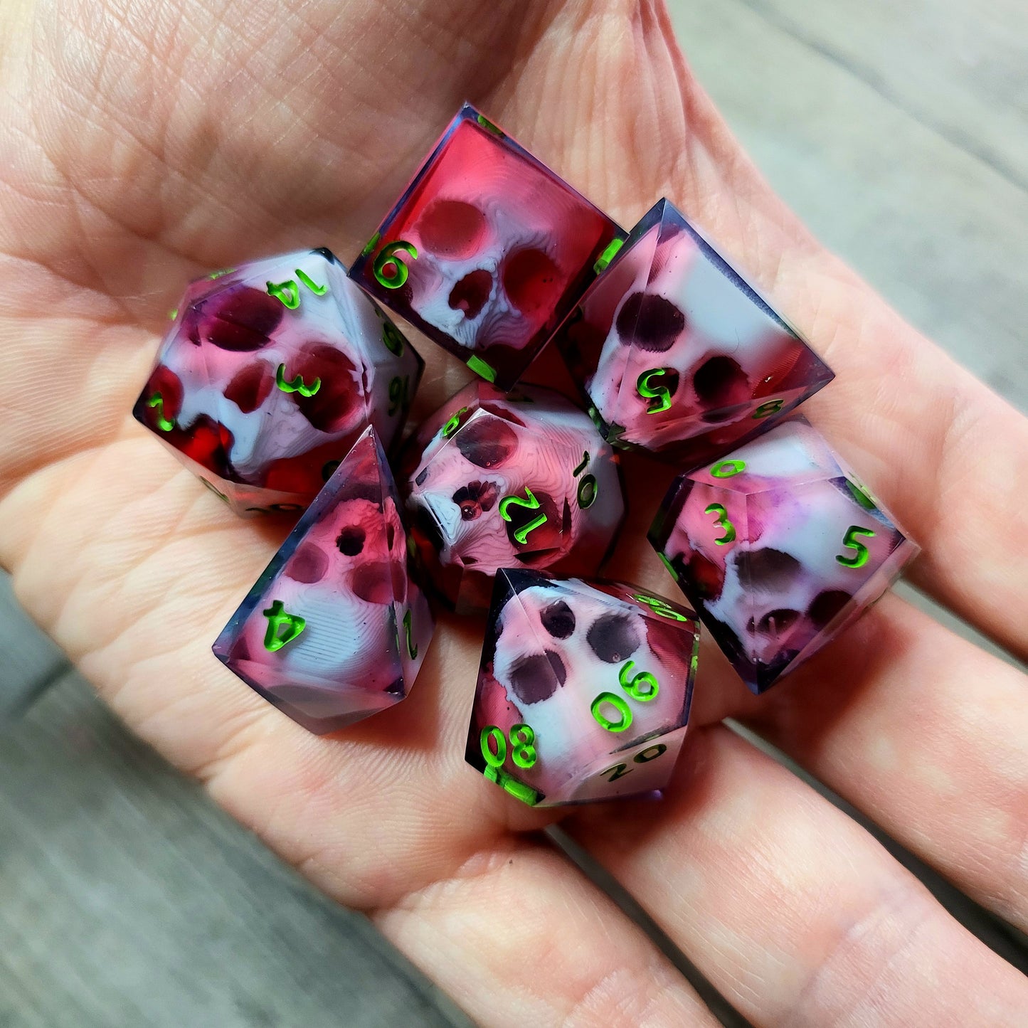 Dnd Dice set for role playing for Dungeons and Dragons