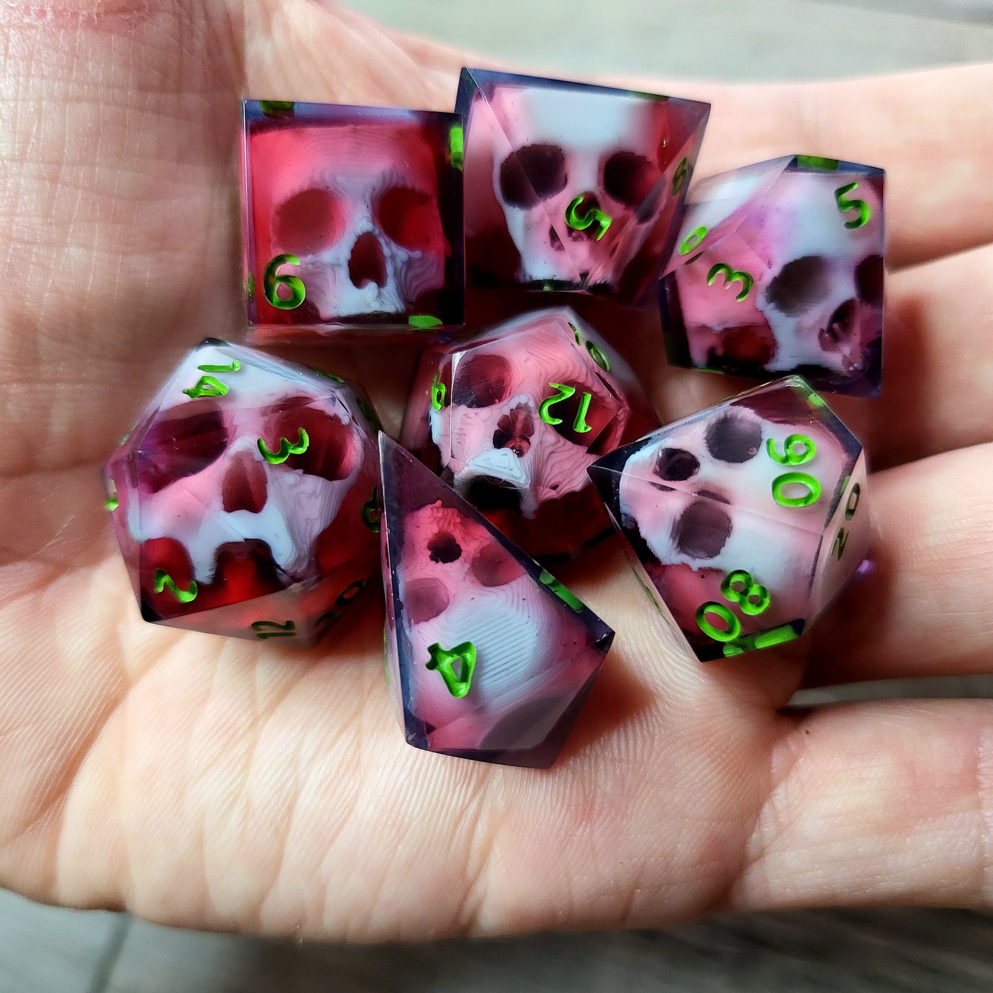 Dnd Dice set for role playing for Dungeons and Dragons