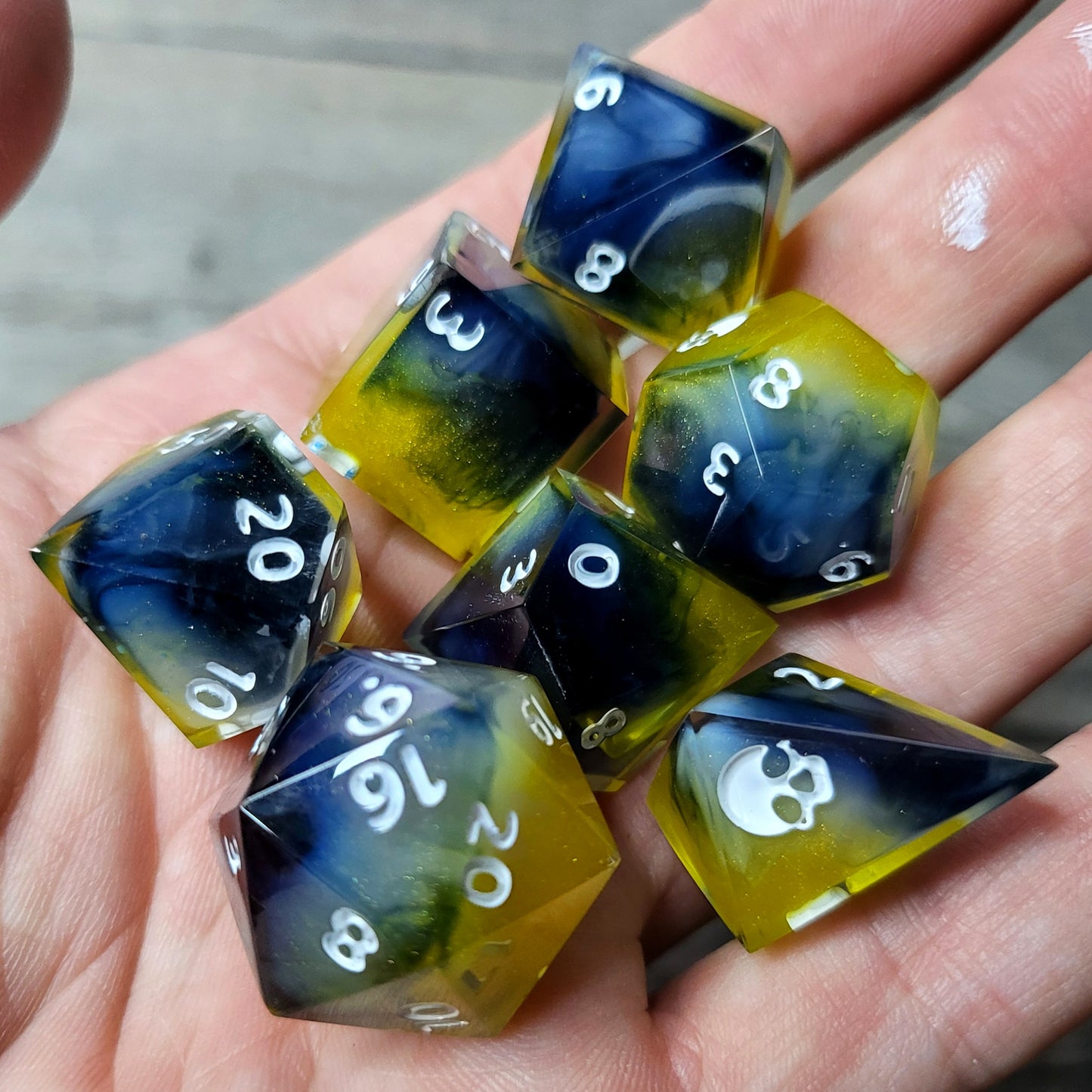 Dnd Dice set for role playing for Dungeons and Dragons