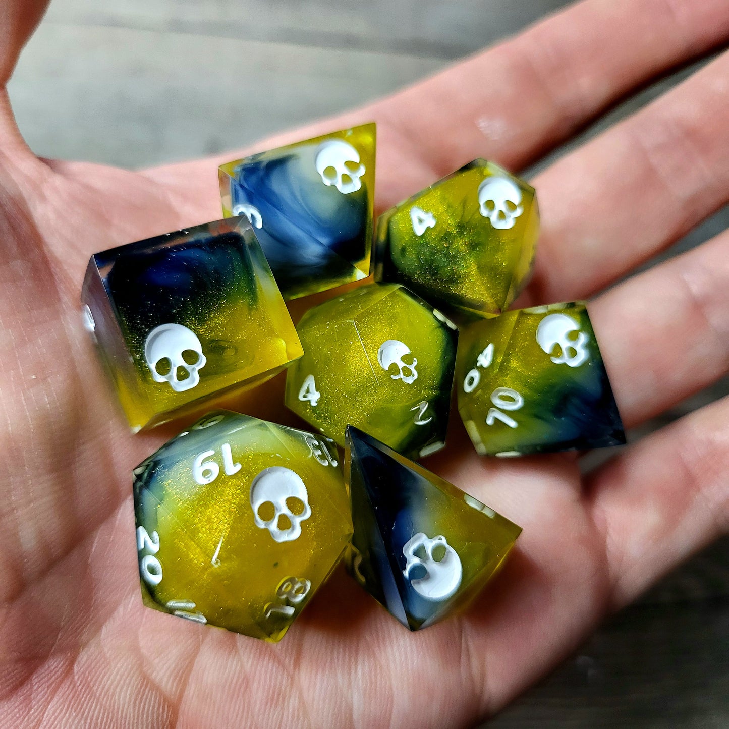 Dnd Dice set for role playing for Dungeons and Dragons