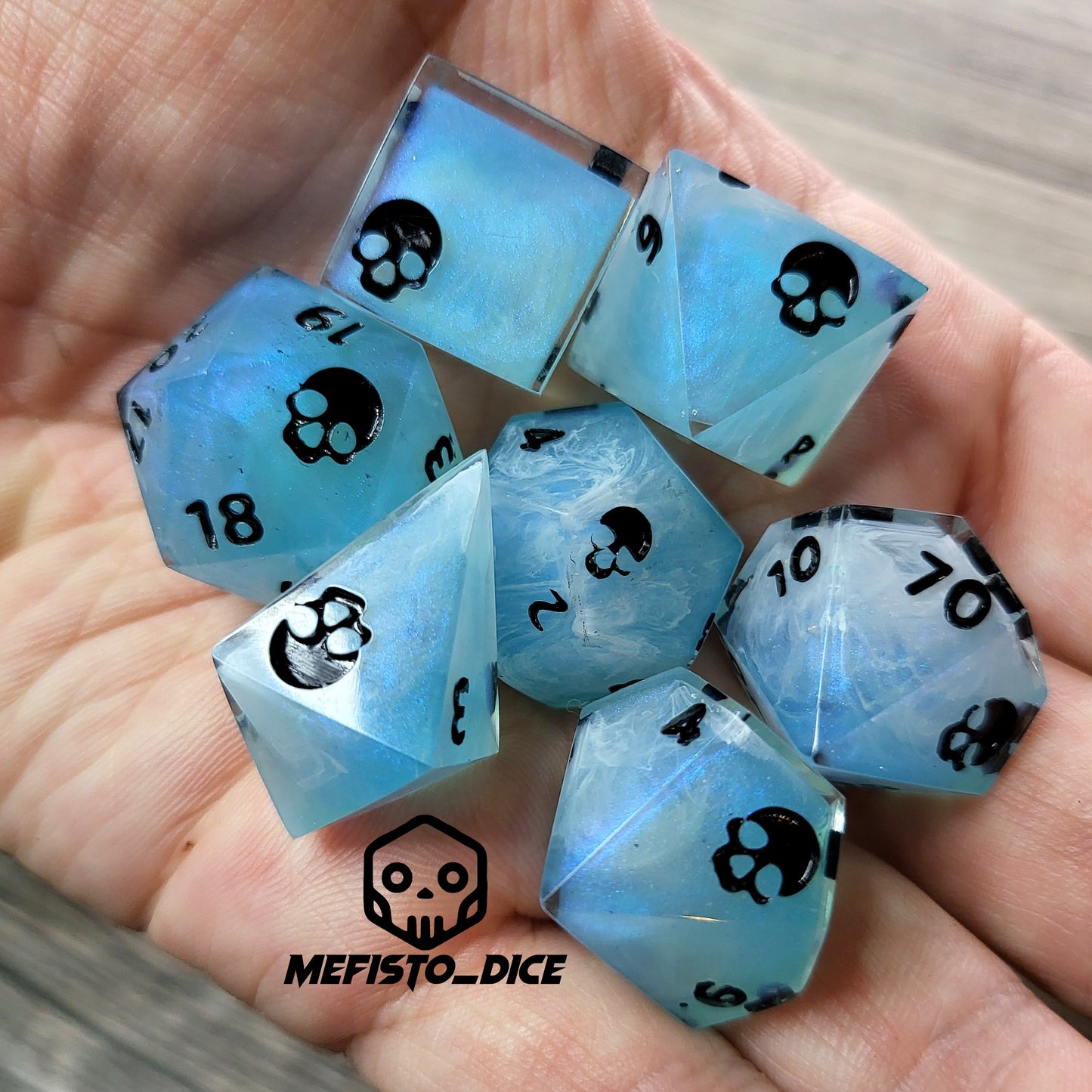 Dnd Dice set for role playing for Dungeons and Dragons