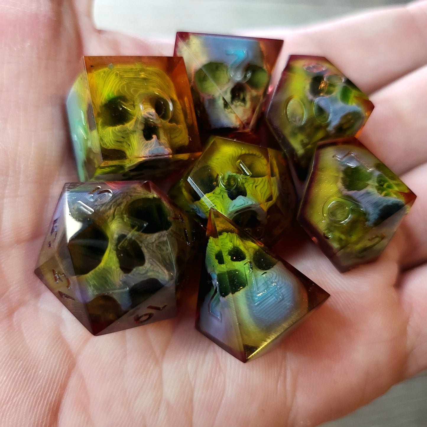 Dnd Dice set for role playing for Dungeons and Dragons