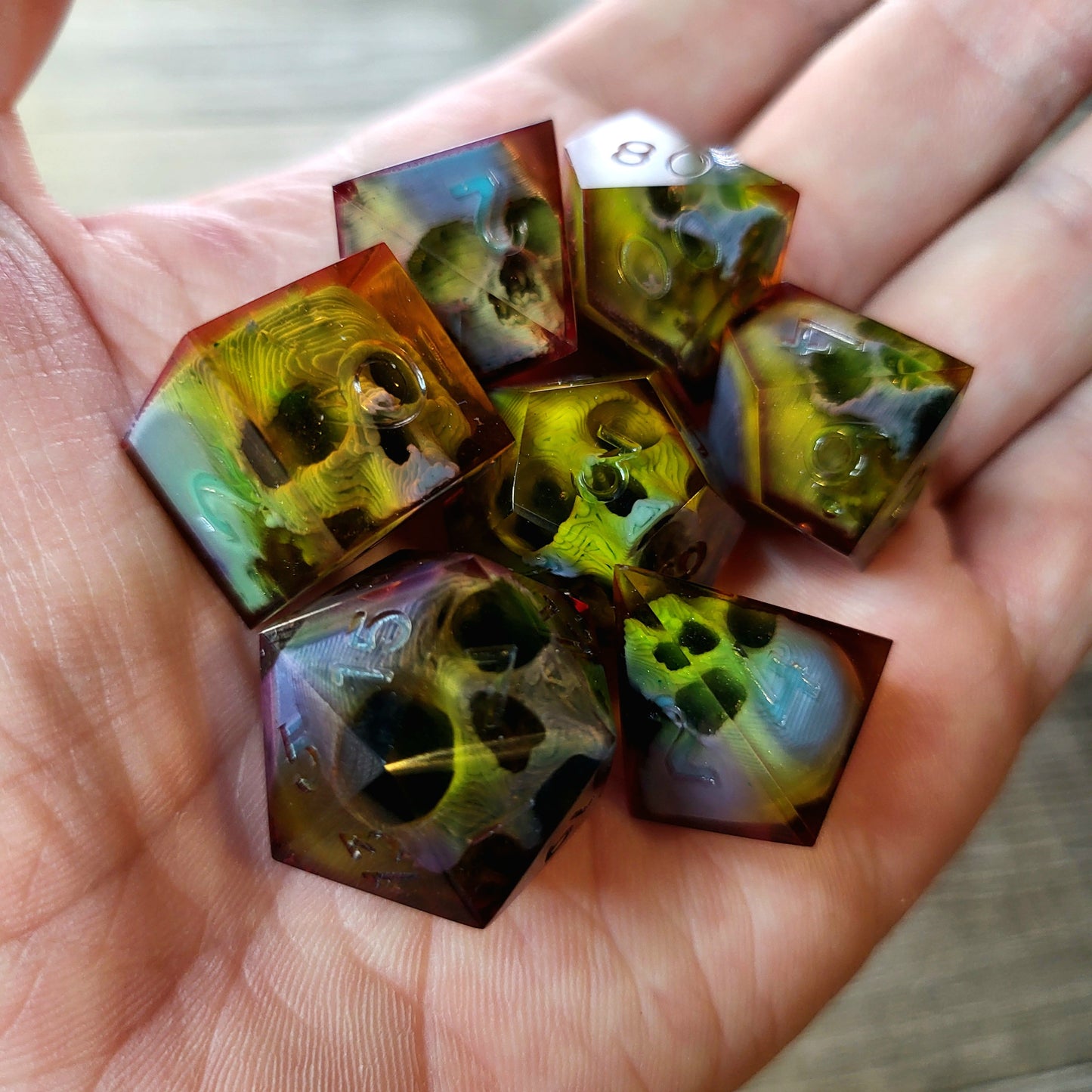 Dnd Dice set for role playing for Dungeons and Dragons