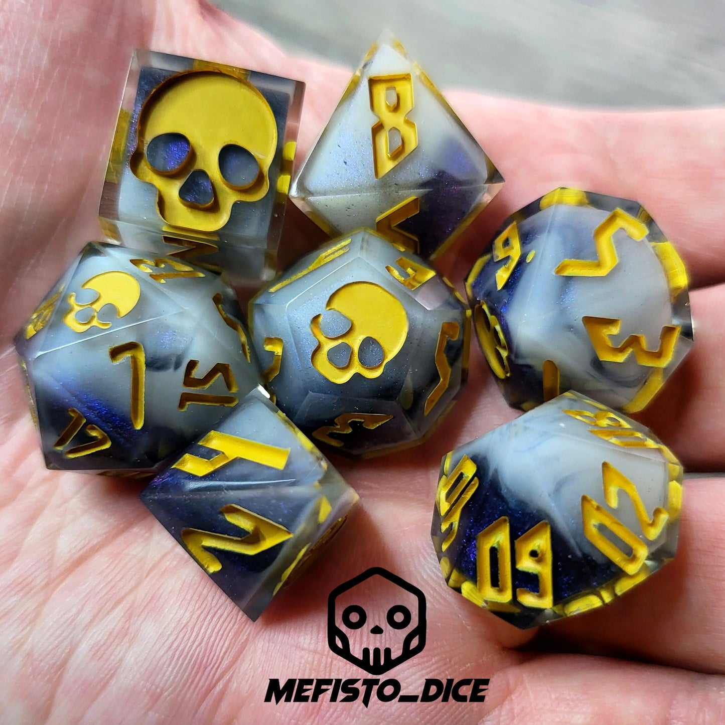 Dice set for role playing for Dungeons and Dragons