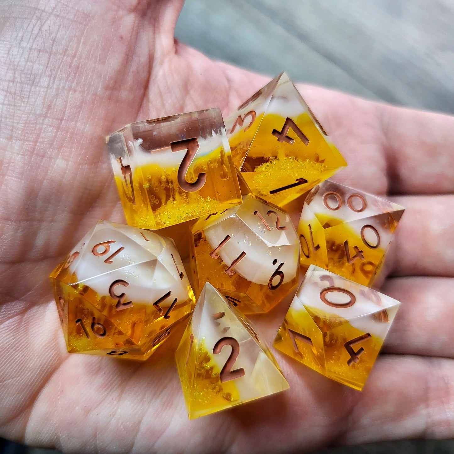 Dice set for role playing for Dungeons and Dragons