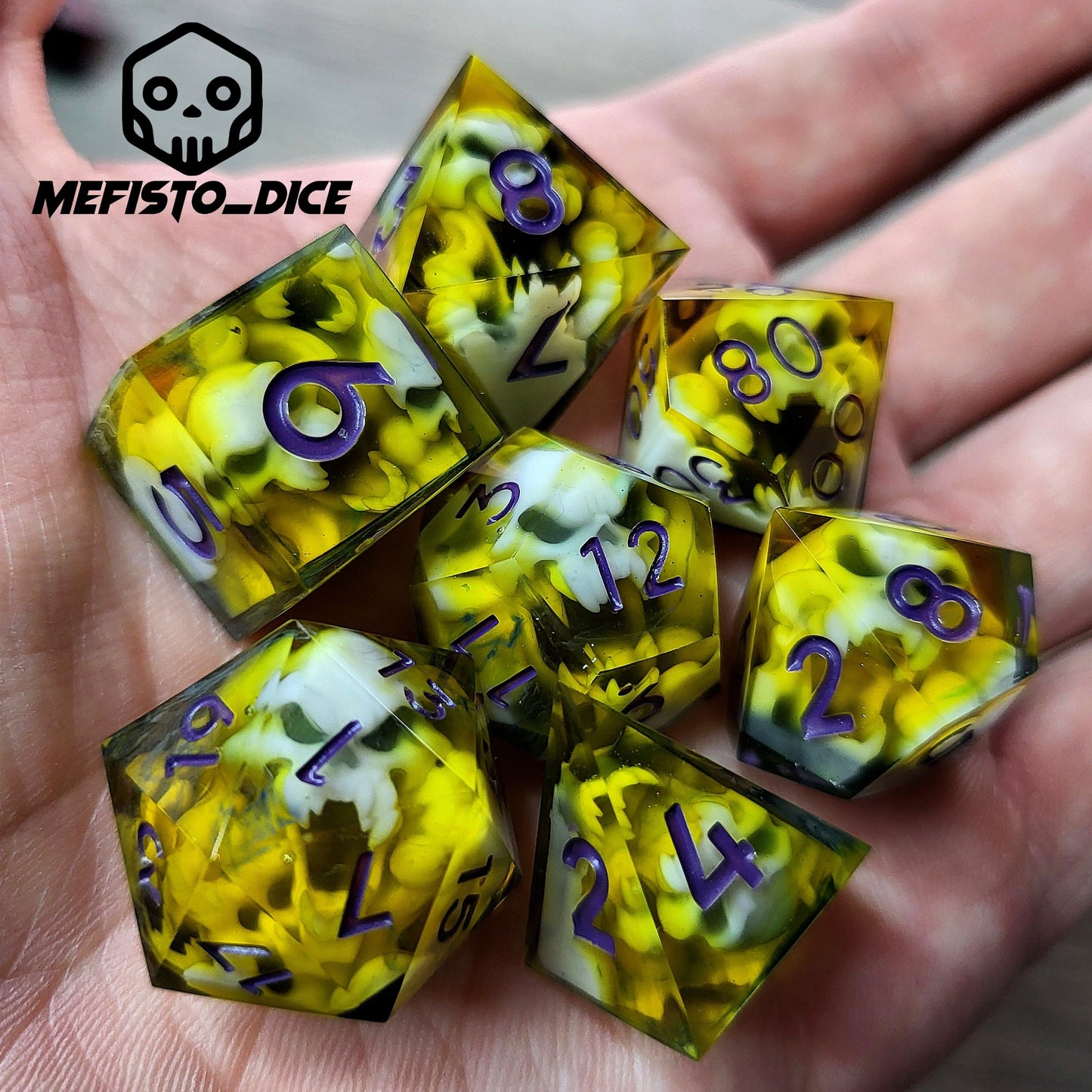 Dice set for role playing for Dungeons and Dragons