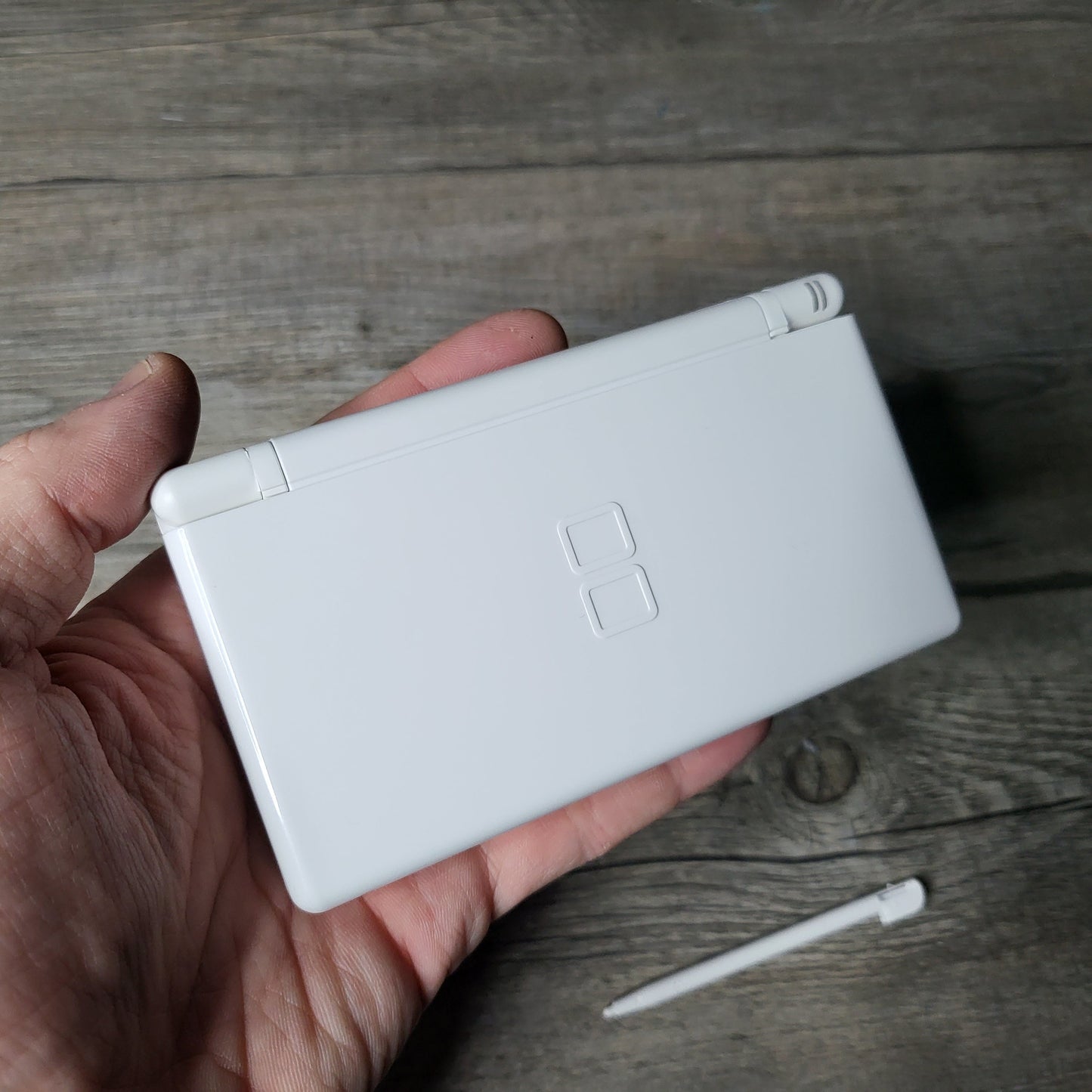 Custom Nintendo DS Lite console with colored snes buttons