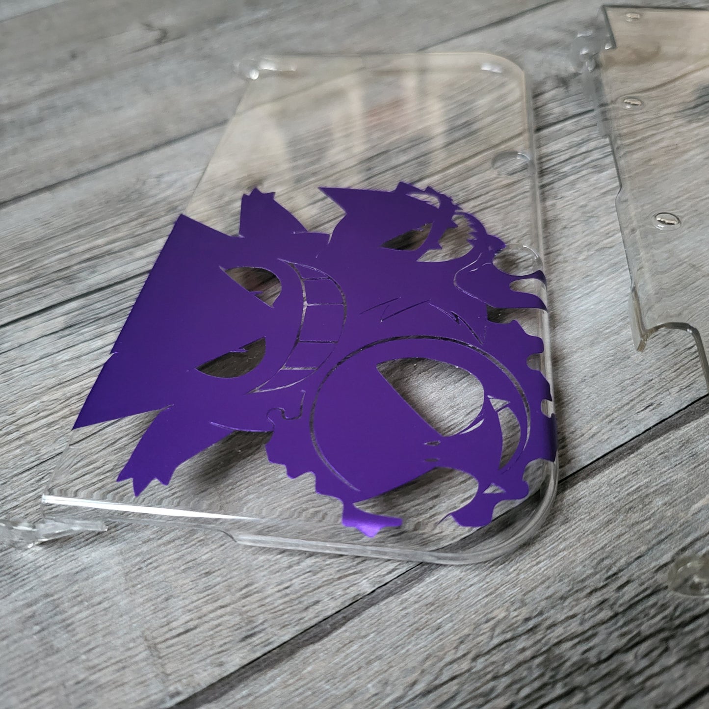 Custom shell cover for Nintendo with gengar themed