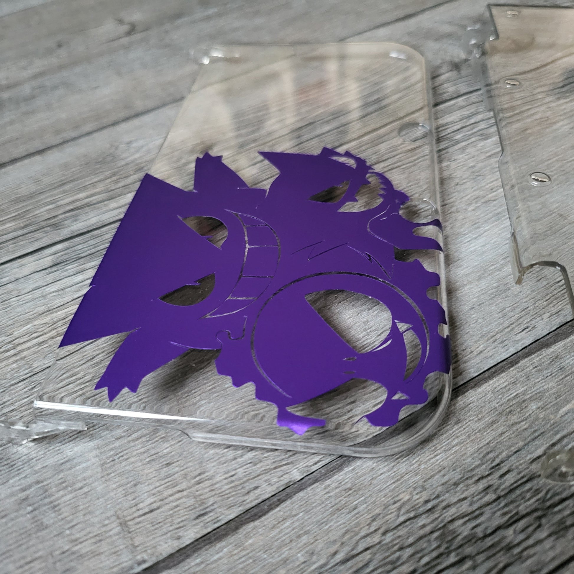 Custom shell cover for Nintendo with gengar themed