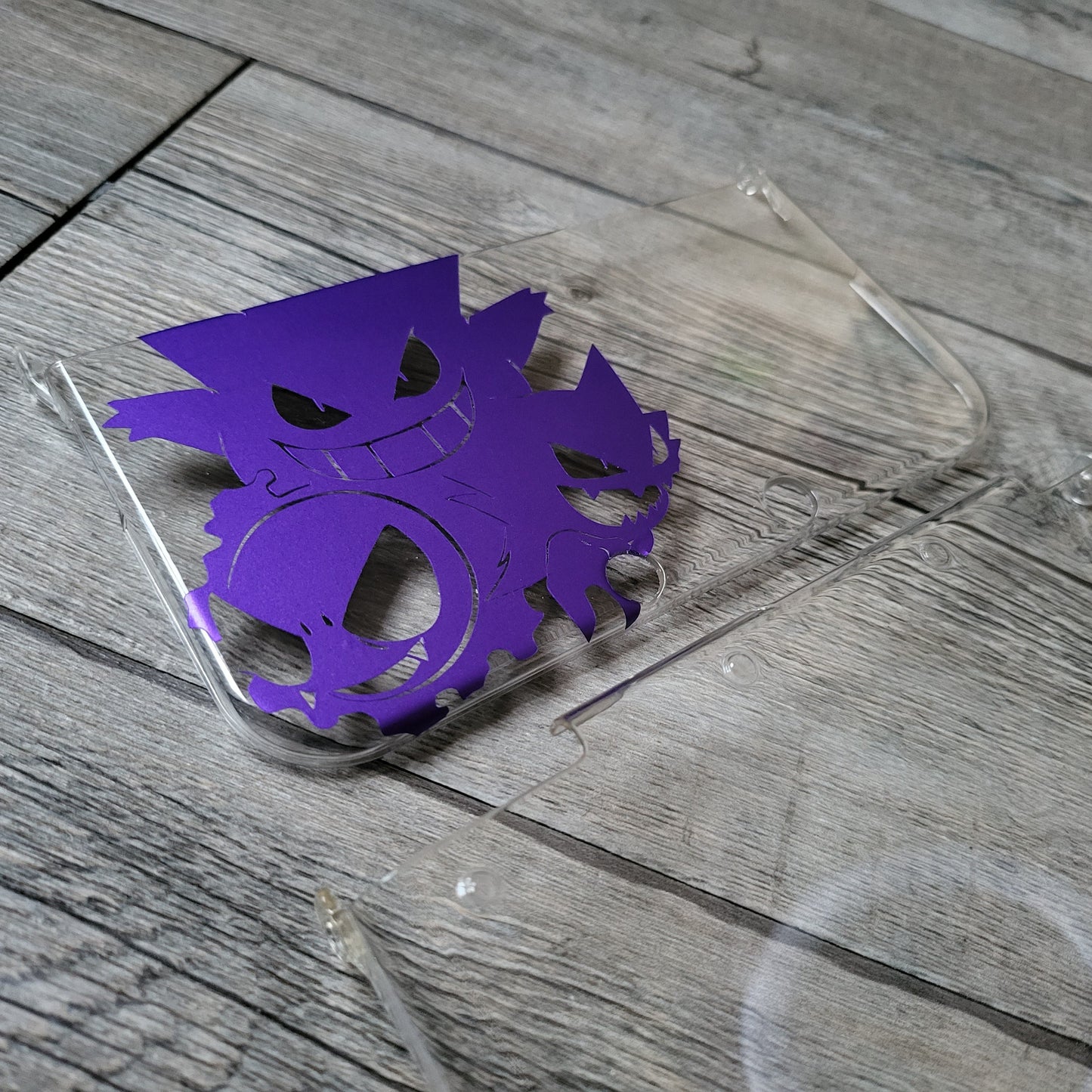 Custom shell cover for Nintendo with gengar themed