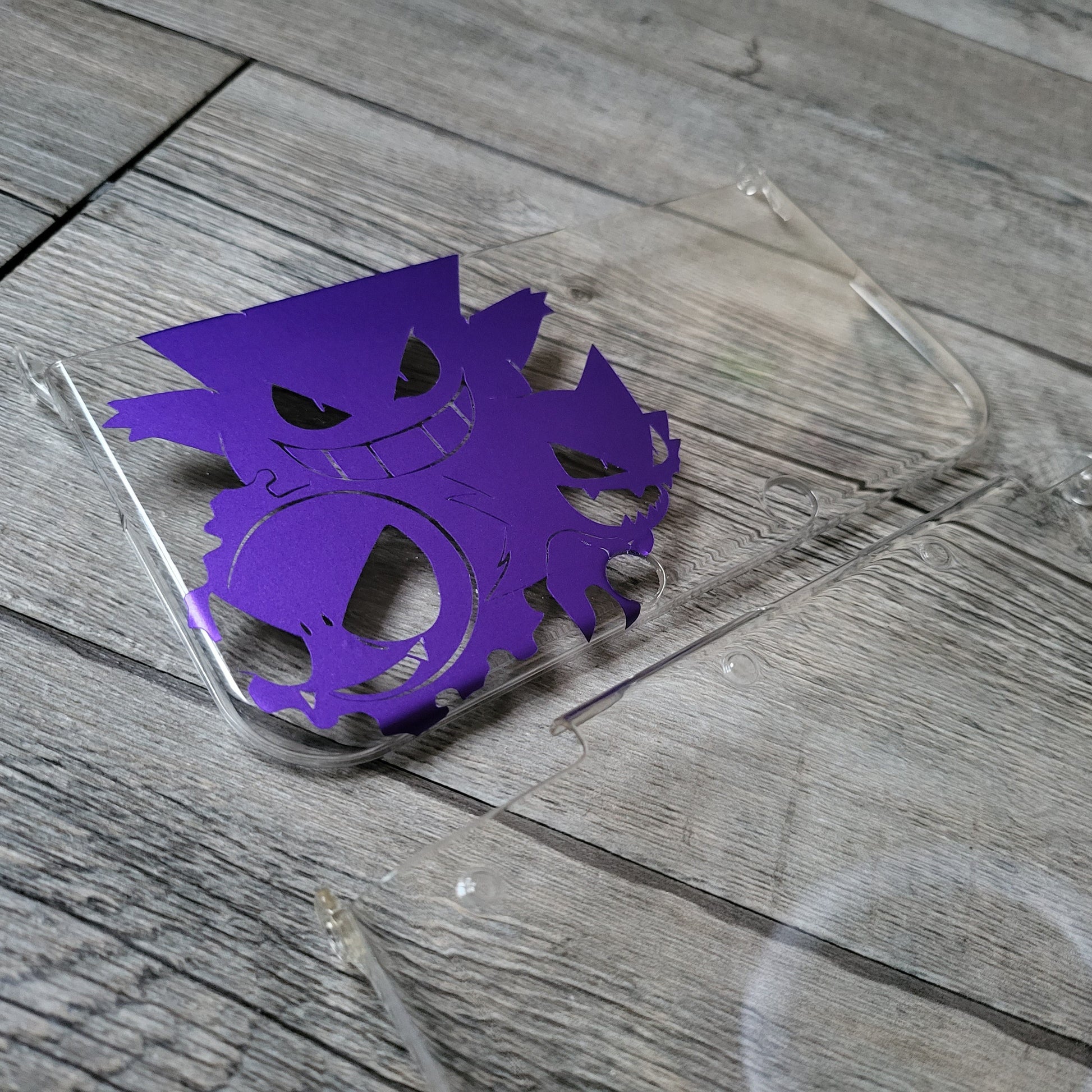 Custom shell cover for Nintendo with gengar themed