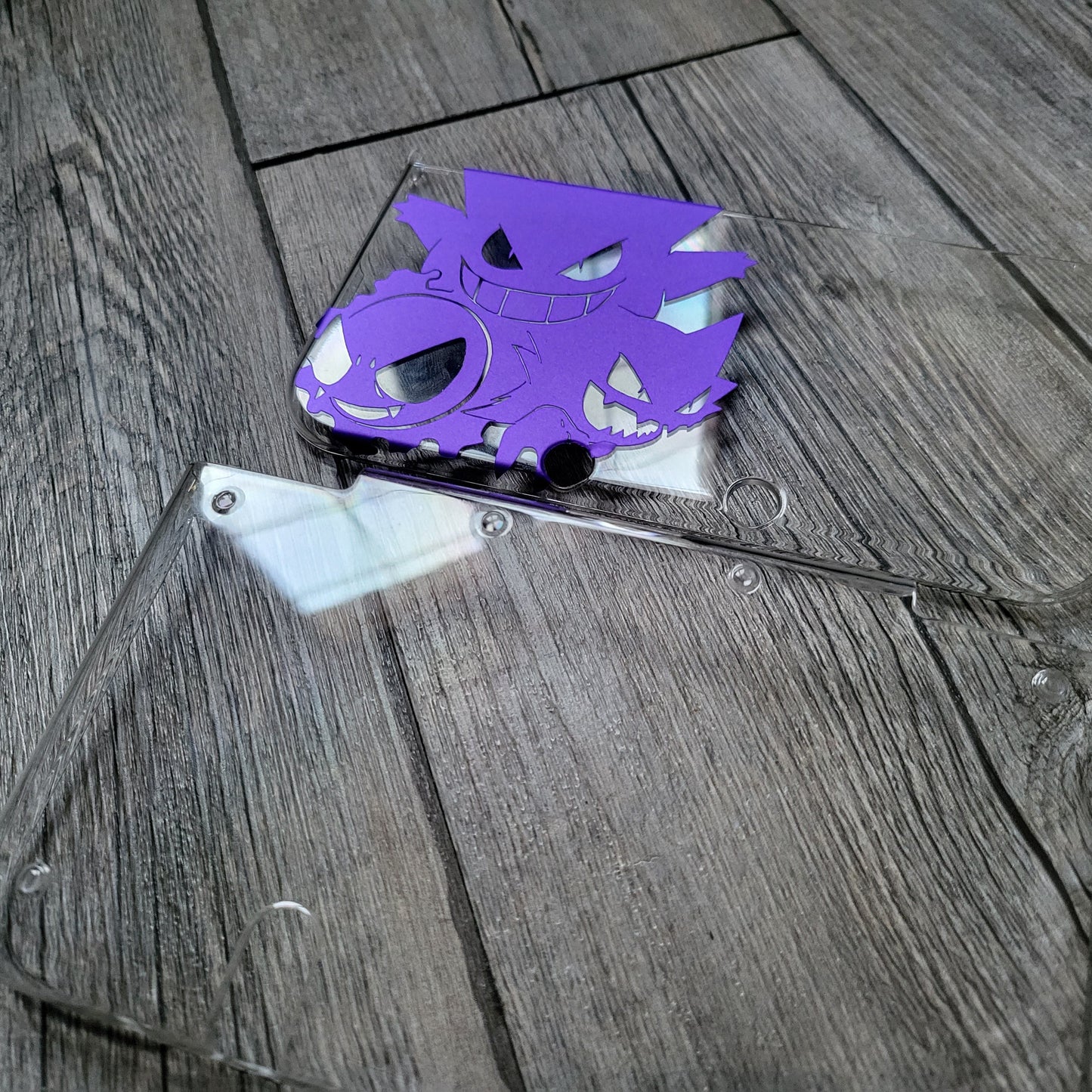 Custom shell cover for Nintendo with gengar themed