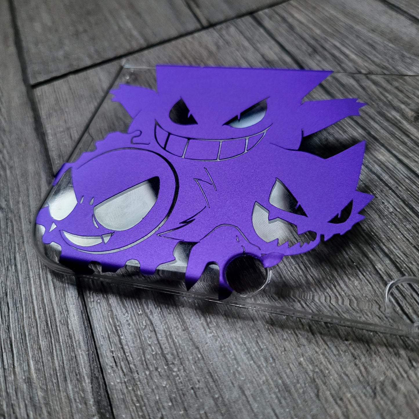 Custom shell cover for Nintendo with gengar themed