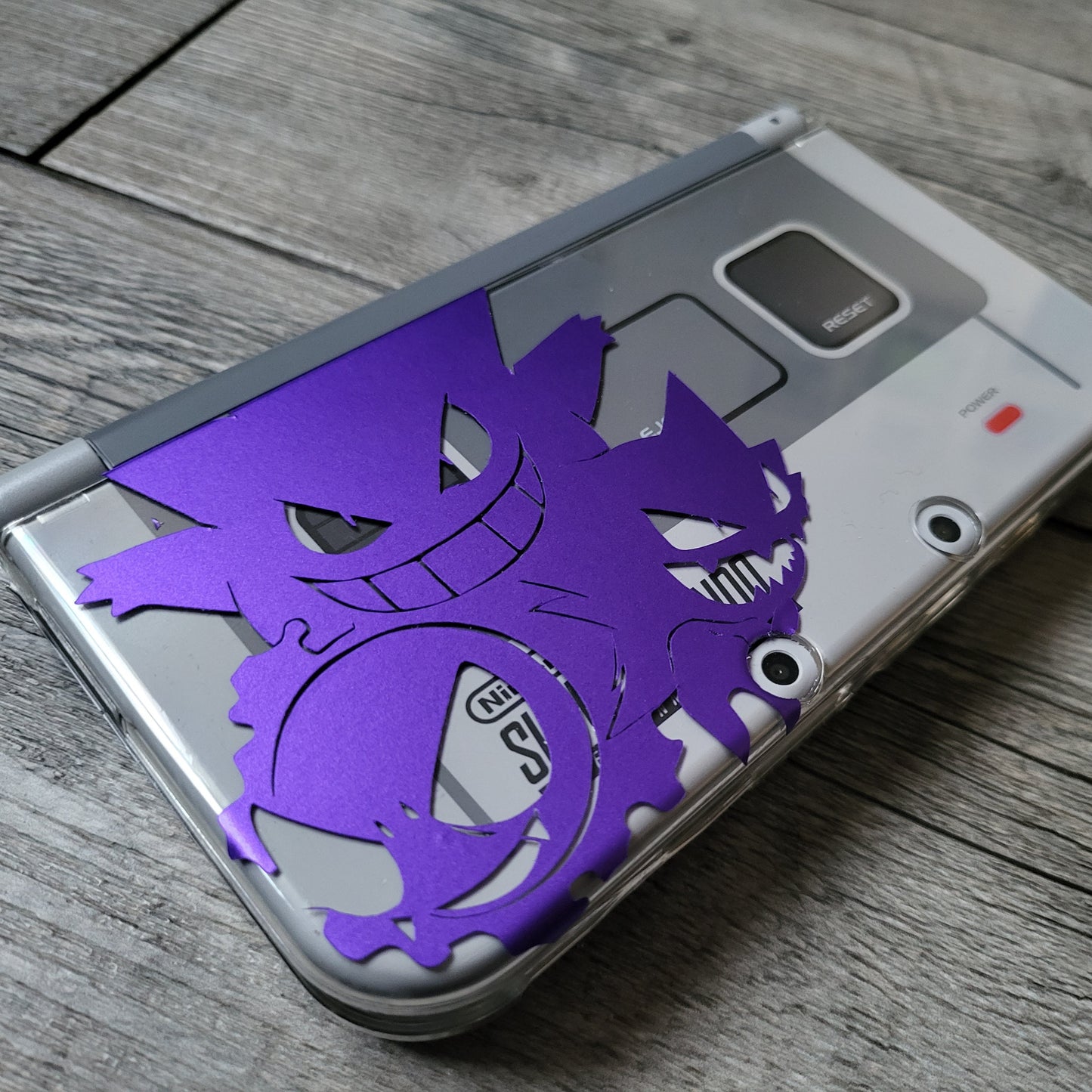 Custom shell cover for Nintendo with gengar themed
