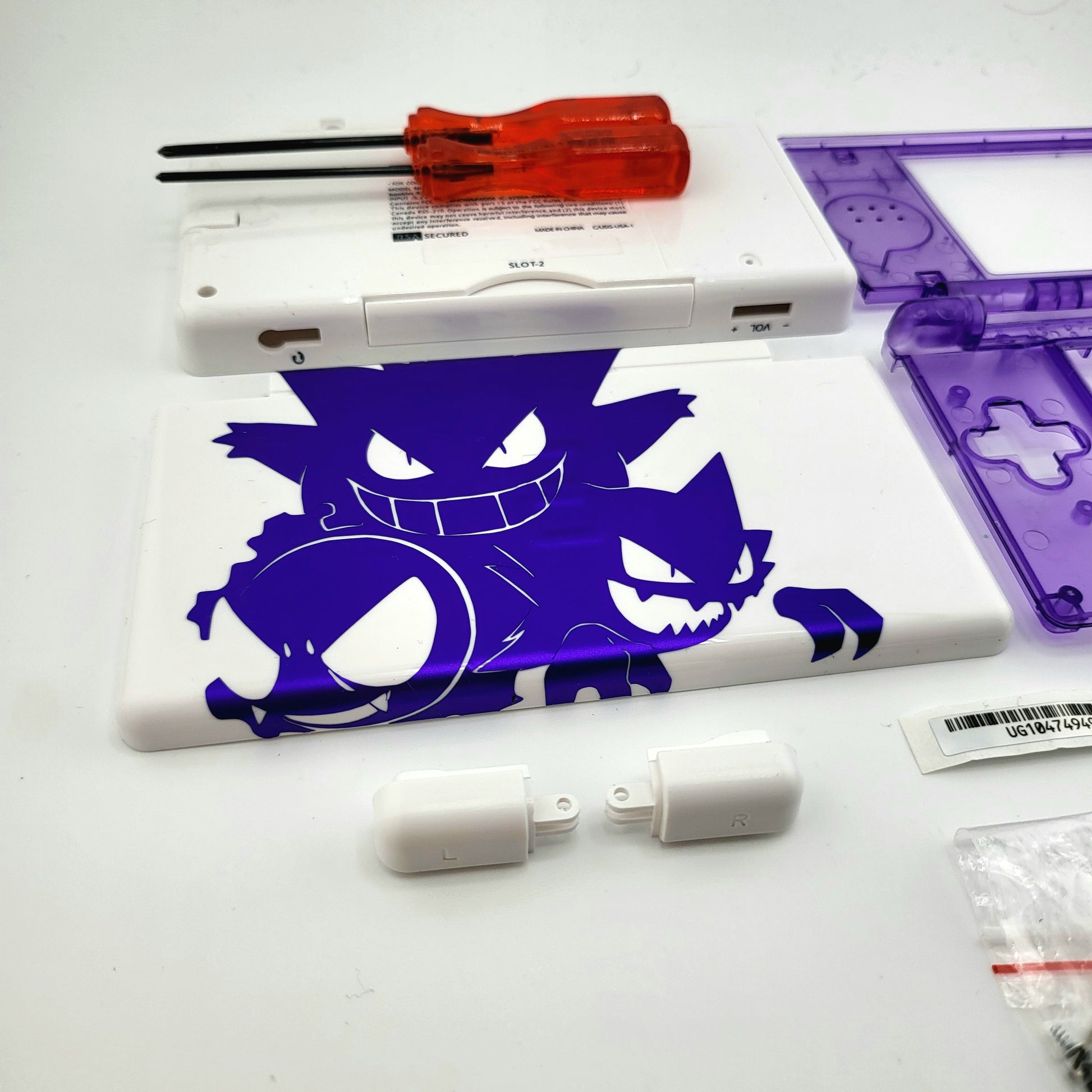 Shell for Nintendo ds lite Fan art gengar purple
