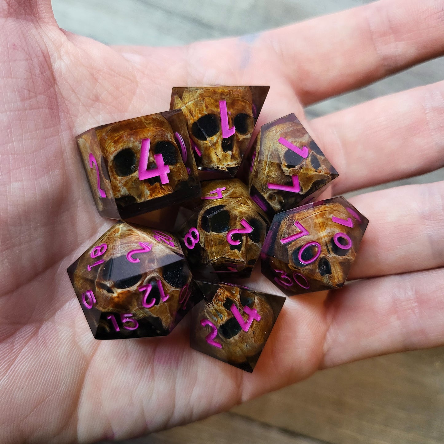 Dice set for role playing for Dungeons and Dragons