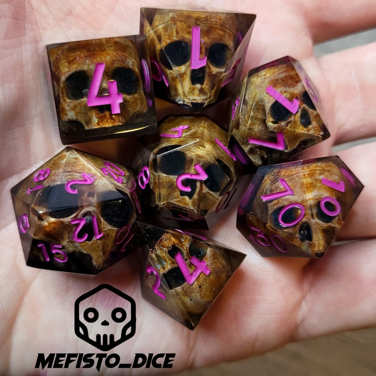 Dice set for role playing for Dungeons and Dragons