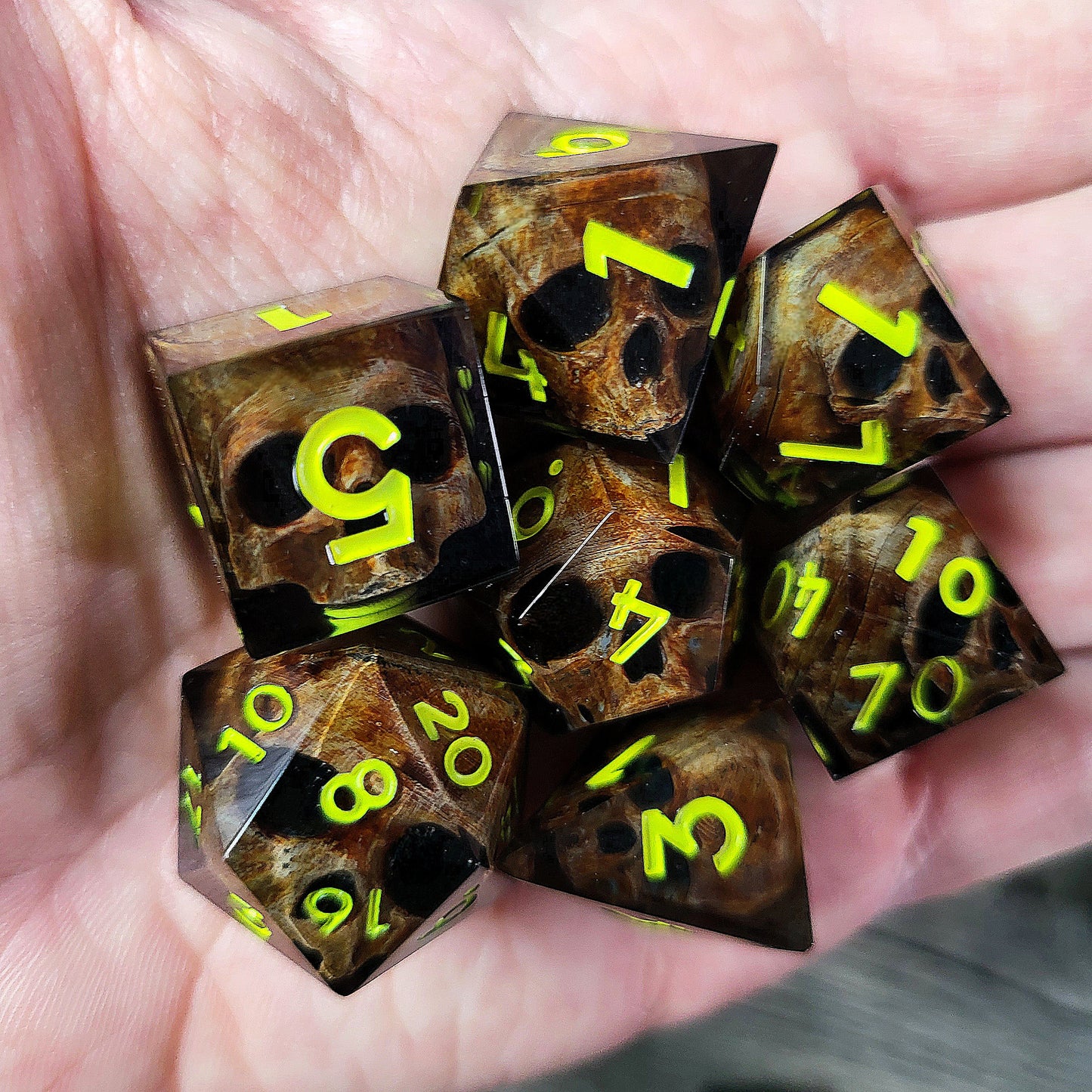 Dice set for role playing for Dungeons and Dragons