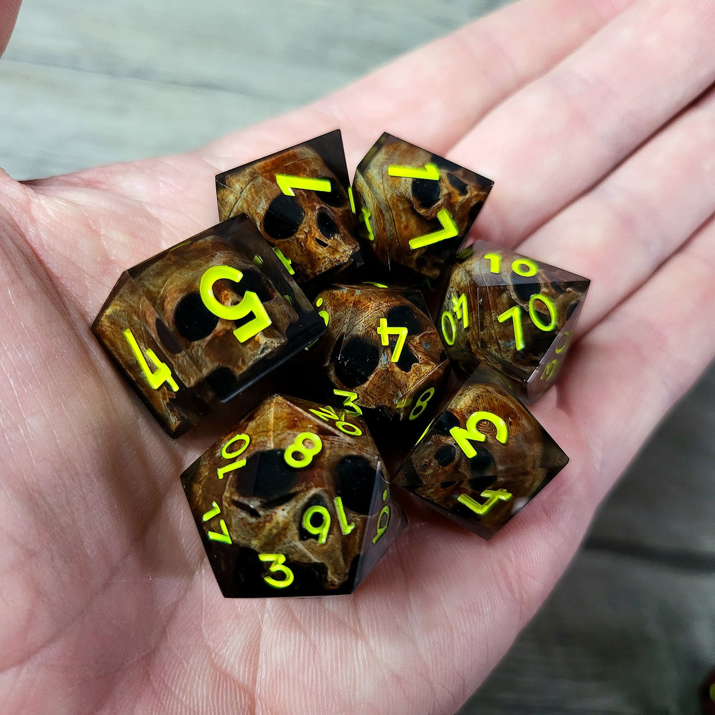 Dice set for role playing for Dungeons and Dragons