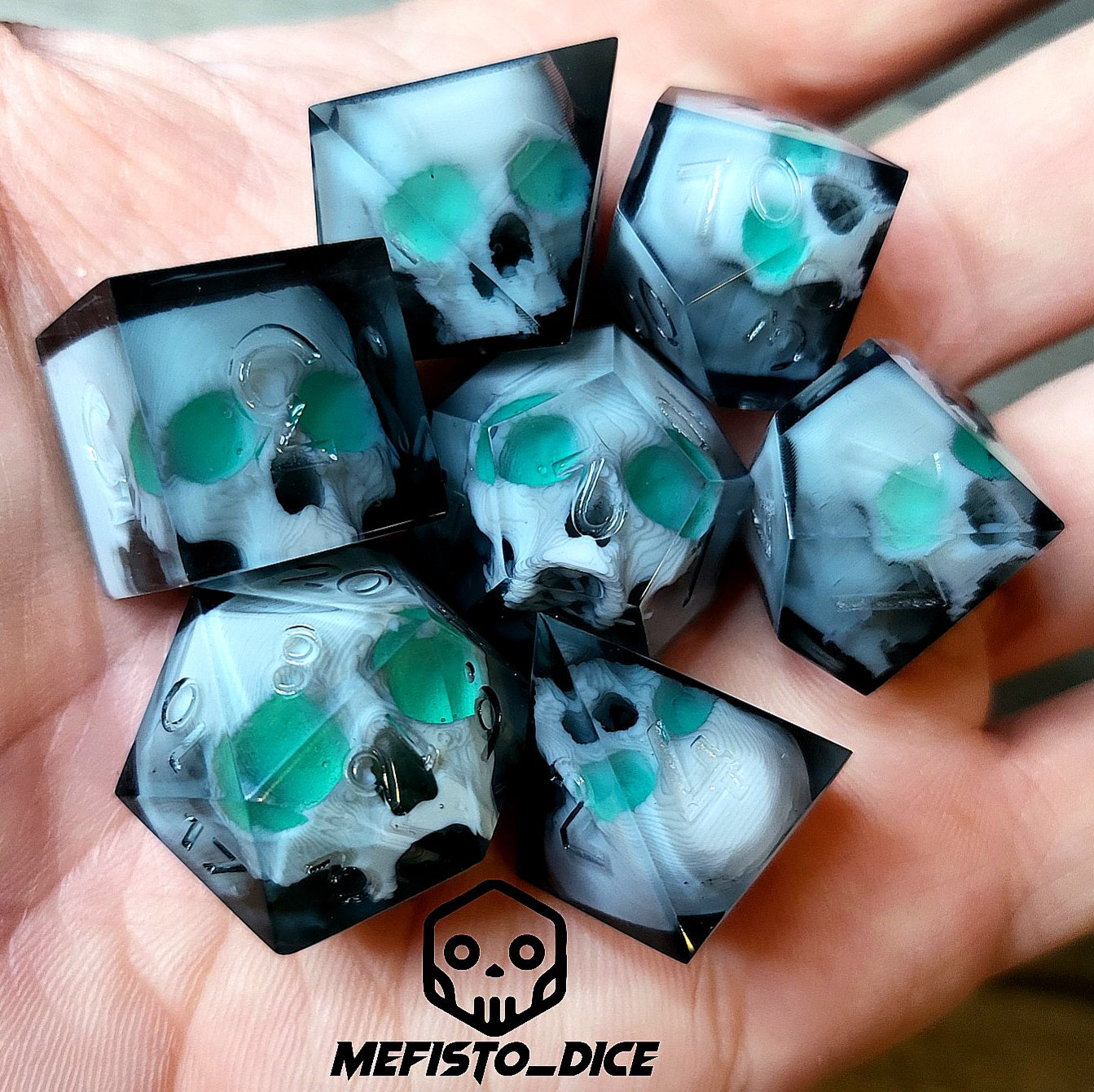 Dice set for role playing for Dungeons and Dragons
