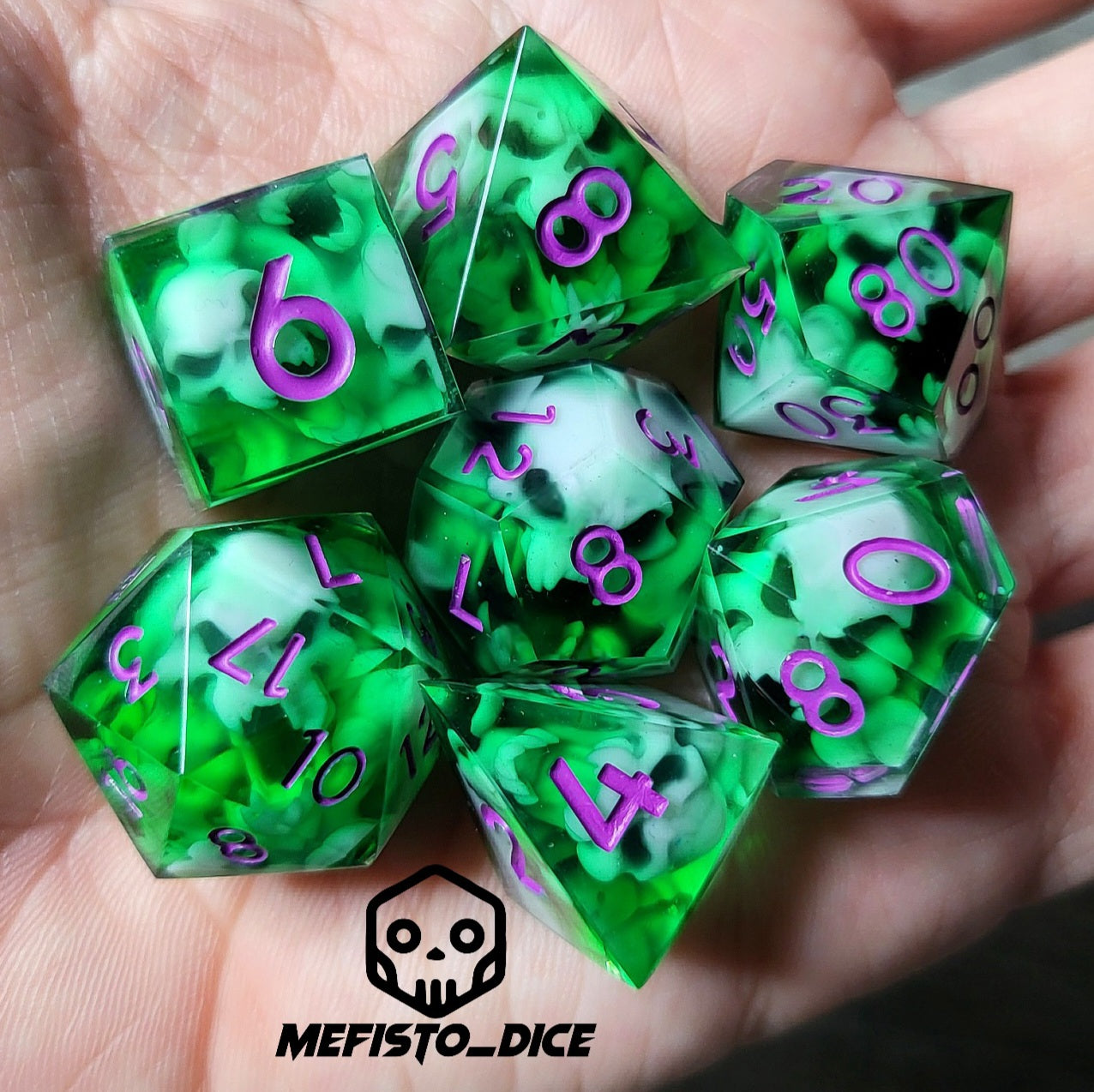 Dice set for role playing for Dungeons and Dragons