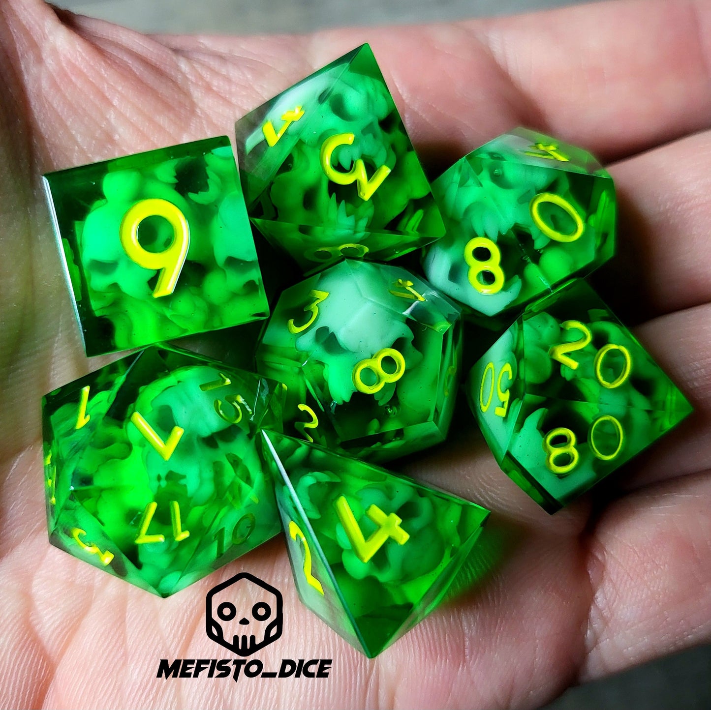 Dice set for role playing for Dungeons and Dragons