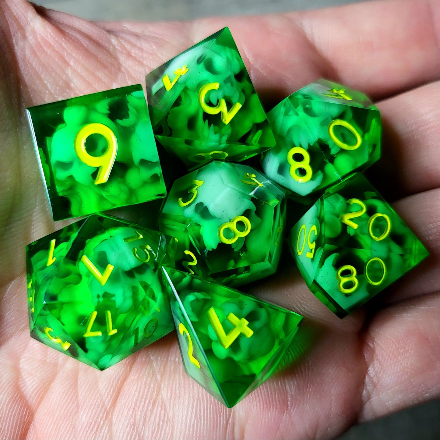 Dice set for role playing for Dungeons and Dragons