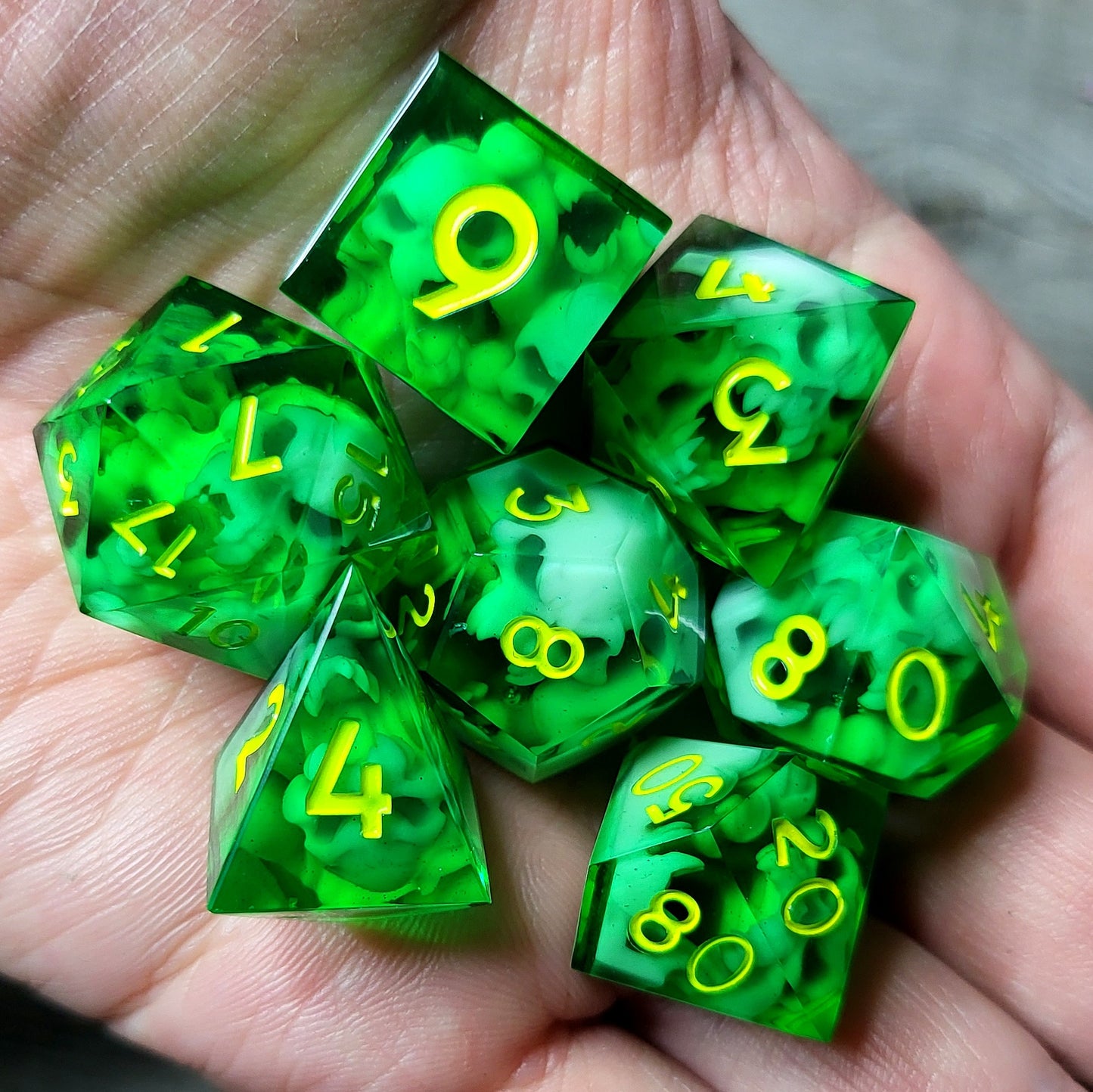 Dice set for role playing for Dungeons and Dragons
