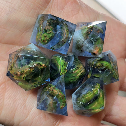Call of Cthulhu Dice set with tentacles inside and for play dnd , dungeons and dragons