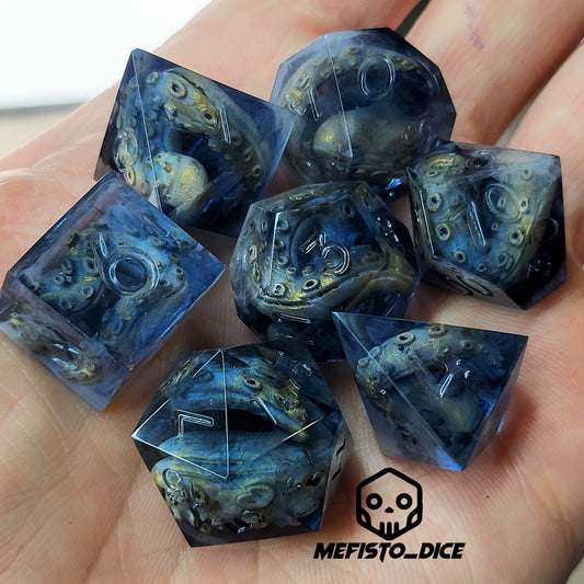Call of Cthulhu Dice set with tentacles inside and for play dnd , dungeons and dragons