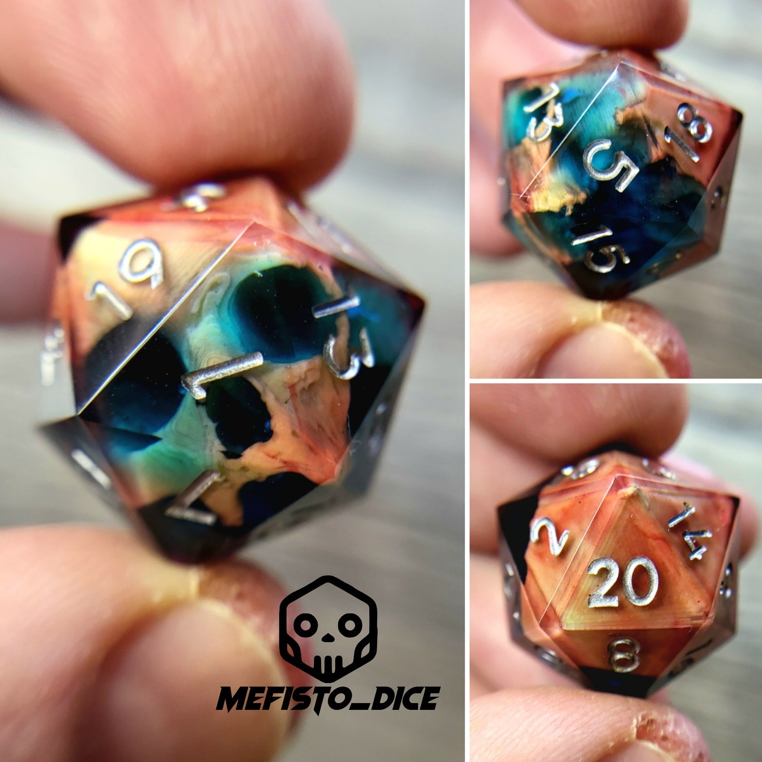 Dnd Dice set for role playing for Dungeons and Dragons