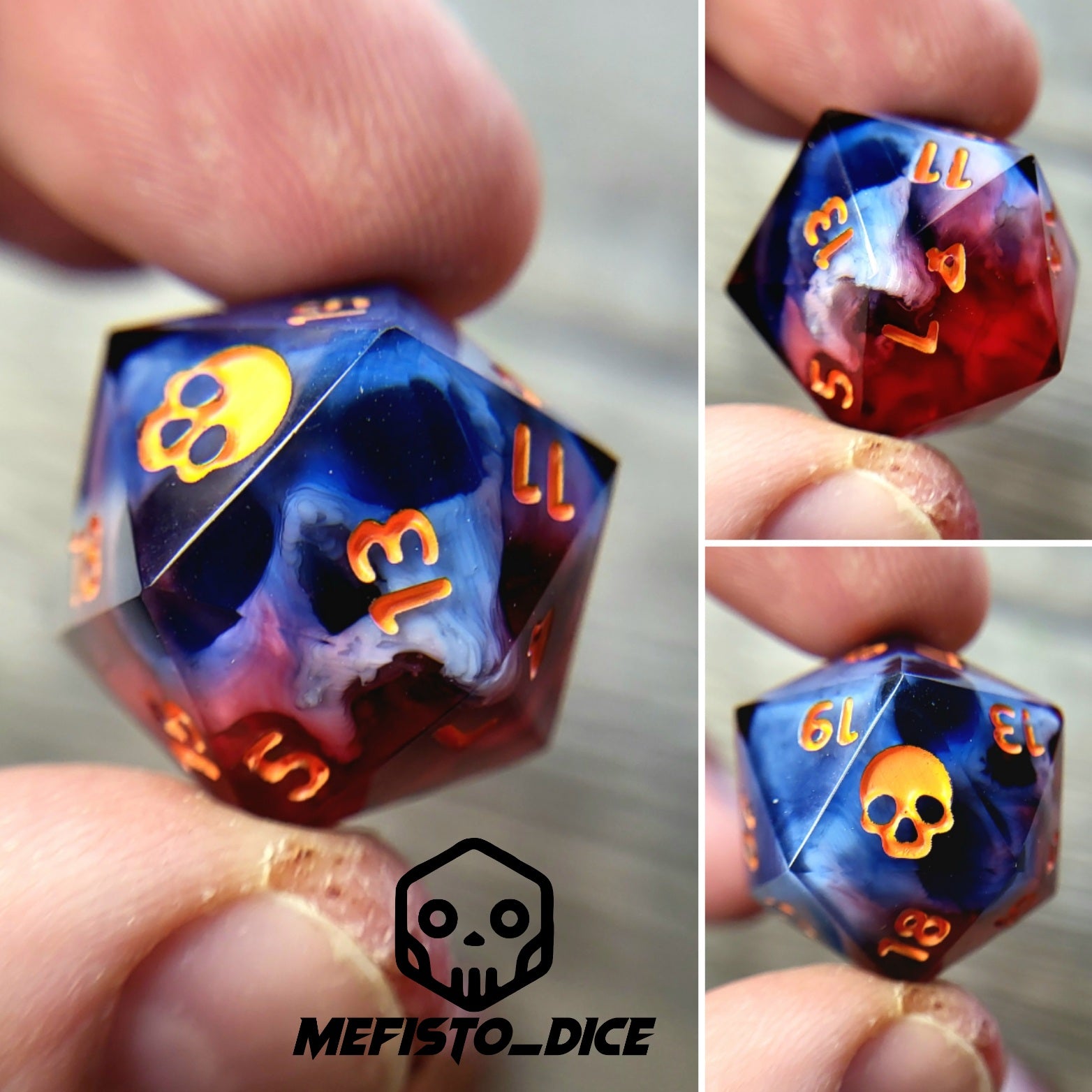 Dnd Dice set for role playing for Dungeons and Dragons
